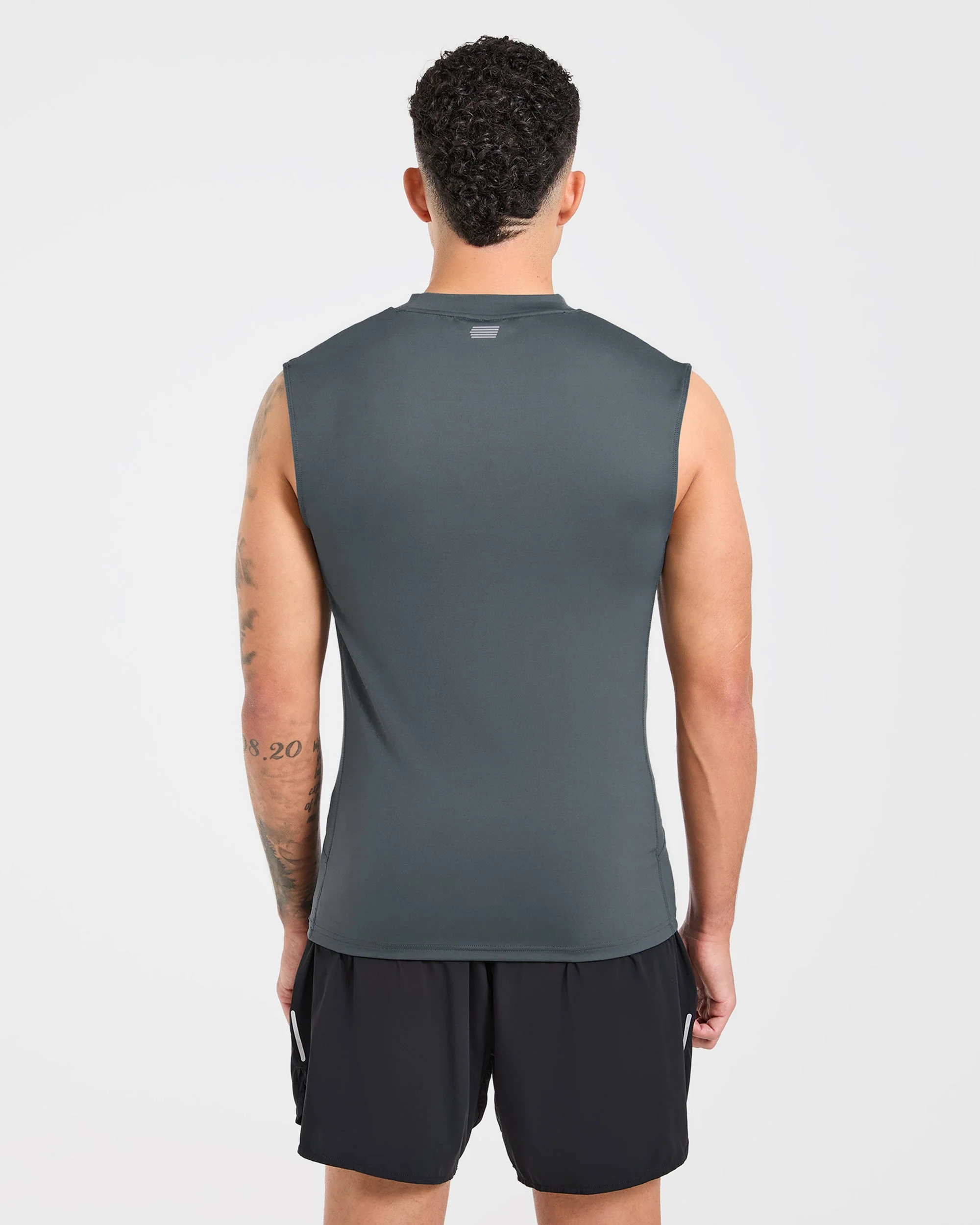 Run Slim Tank - Slate Blauw - Image 2