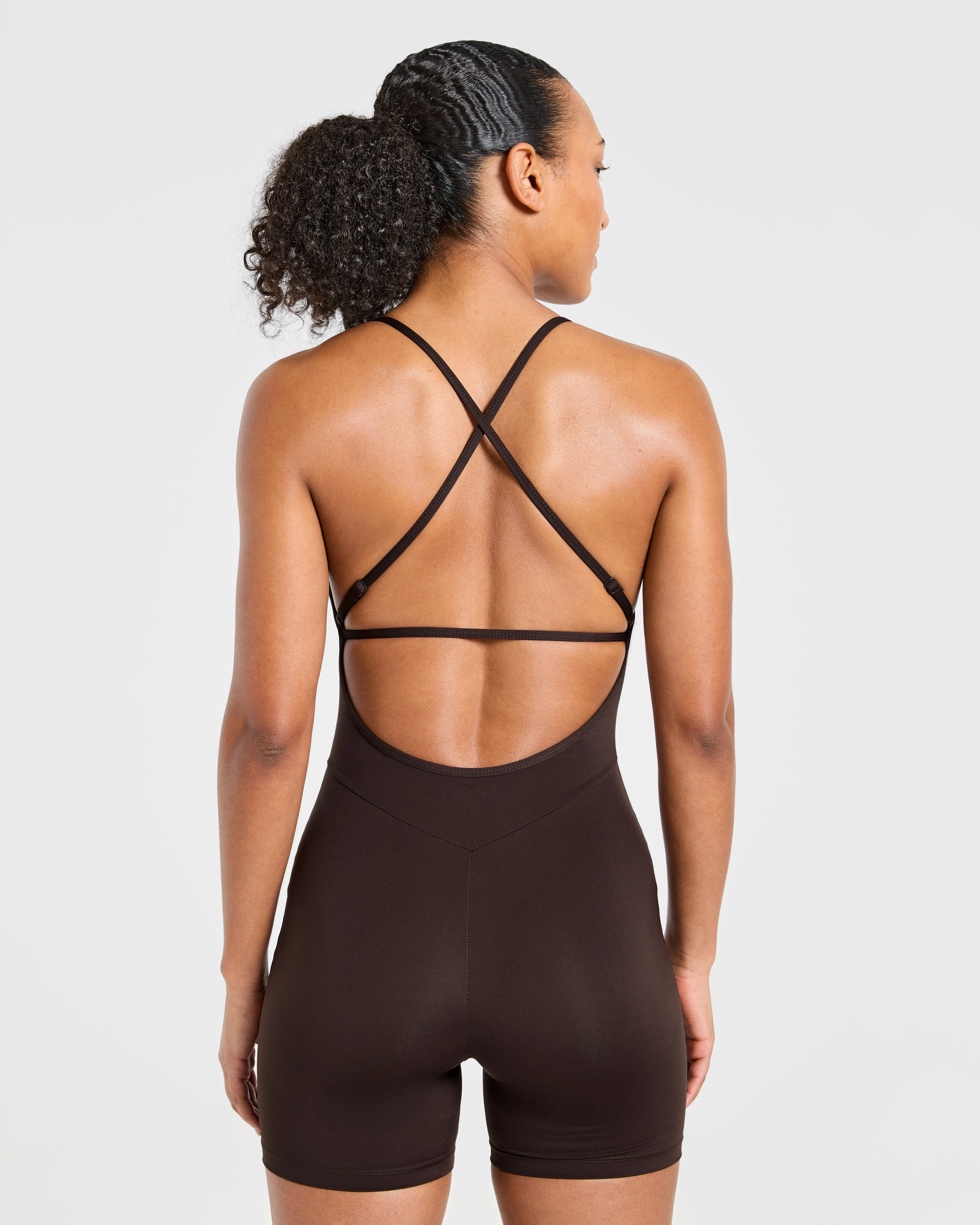 Sculpt Backless All In One - Deep Cocoa Bruin - Image 2