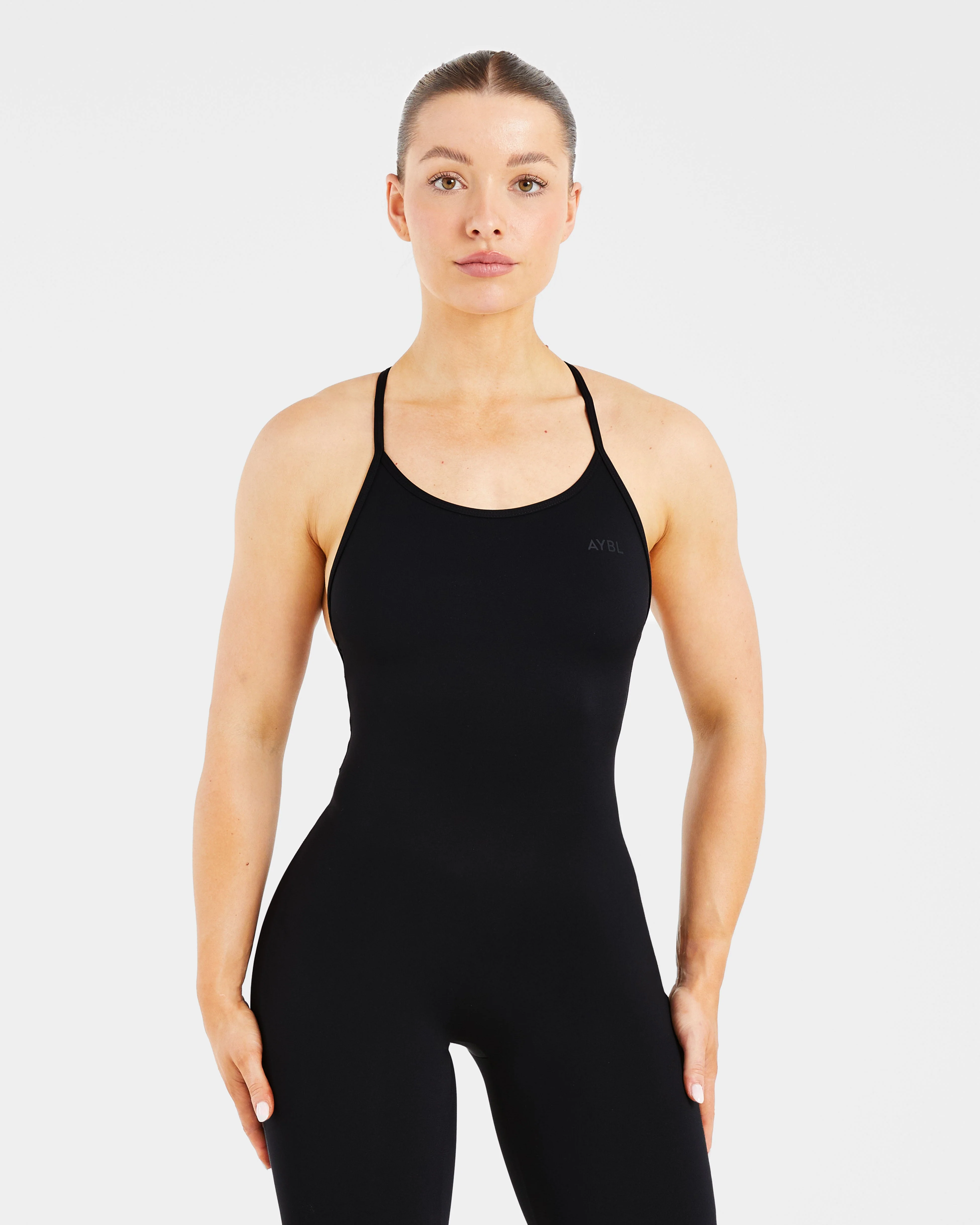 Sculpt Backless Flared All In One - Zwart - Image 3