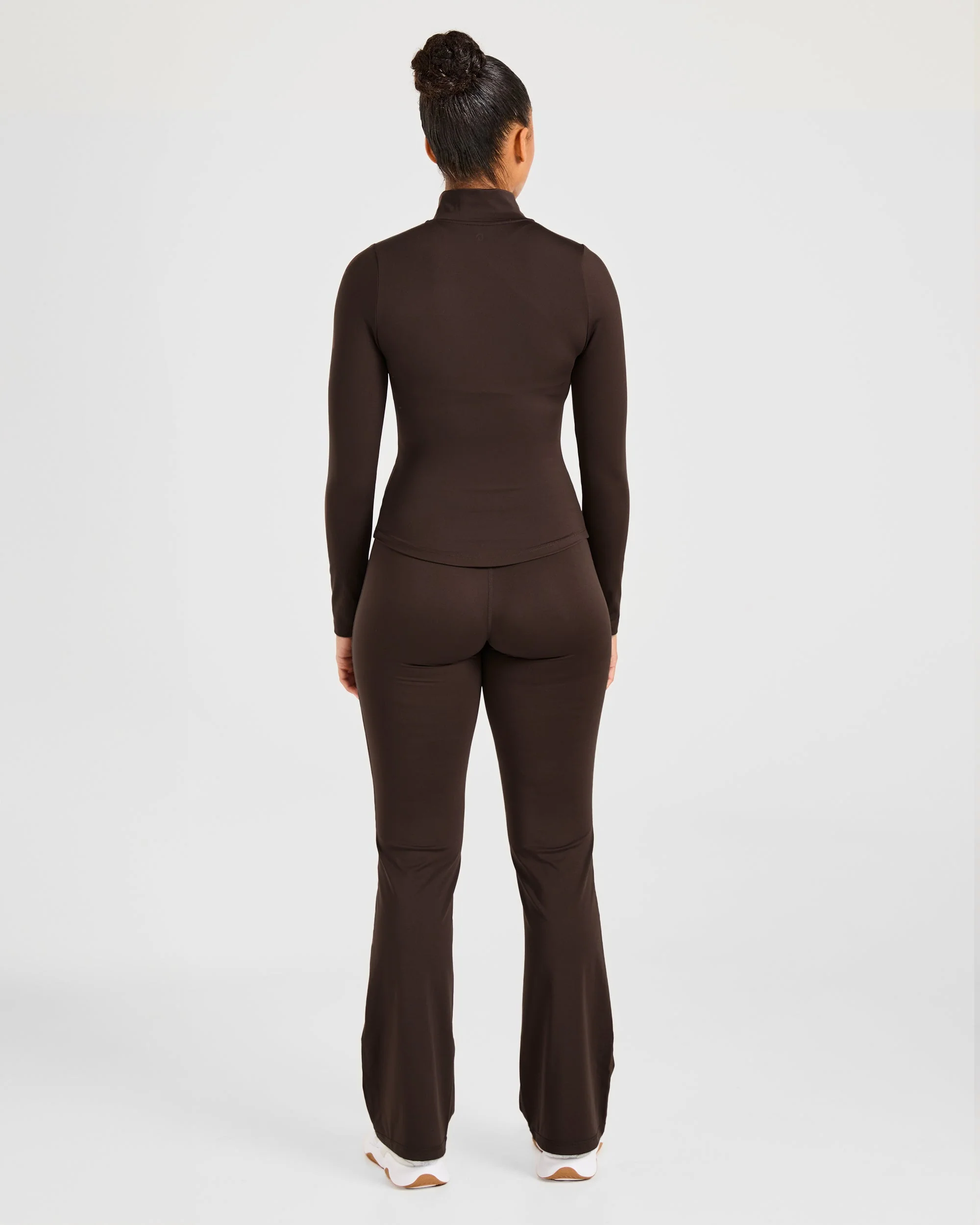 Sculpt Flared Leggings - Deep Cocoa Bruin - Image 4