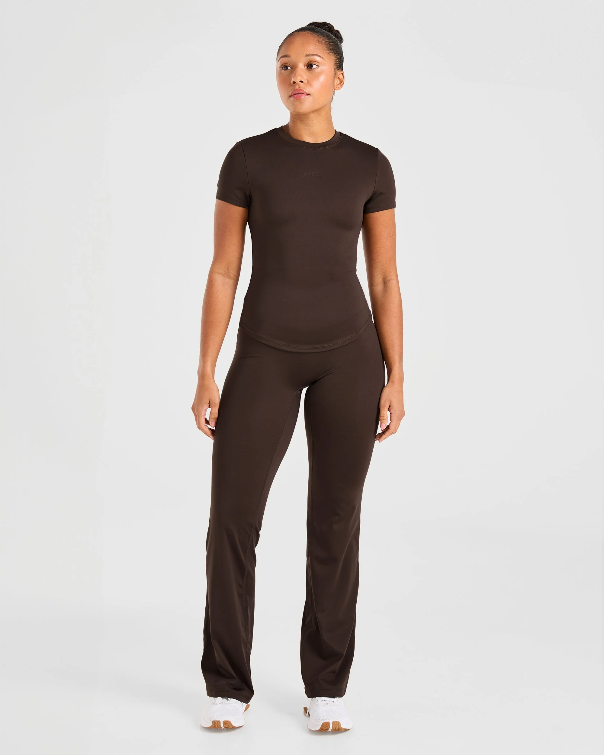 Sculpt T Shirt - Deep Cocoa Bruin - Image 3