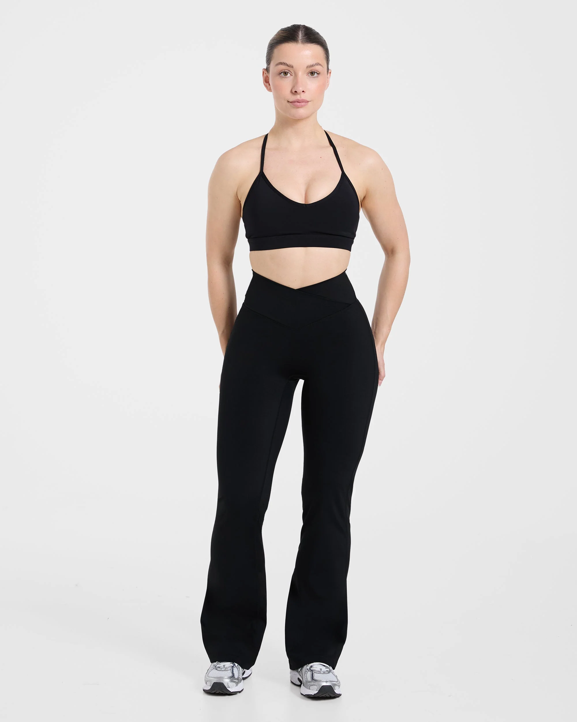 Sculpt Wrap Flared Leggings - Zwart - Image 3