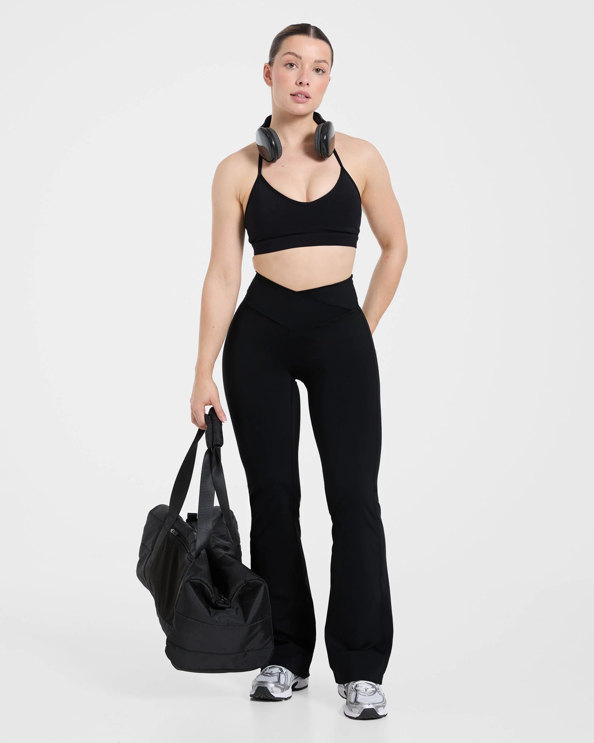 Sculpt Wrap Flared Leggings - Zwart - Image 7