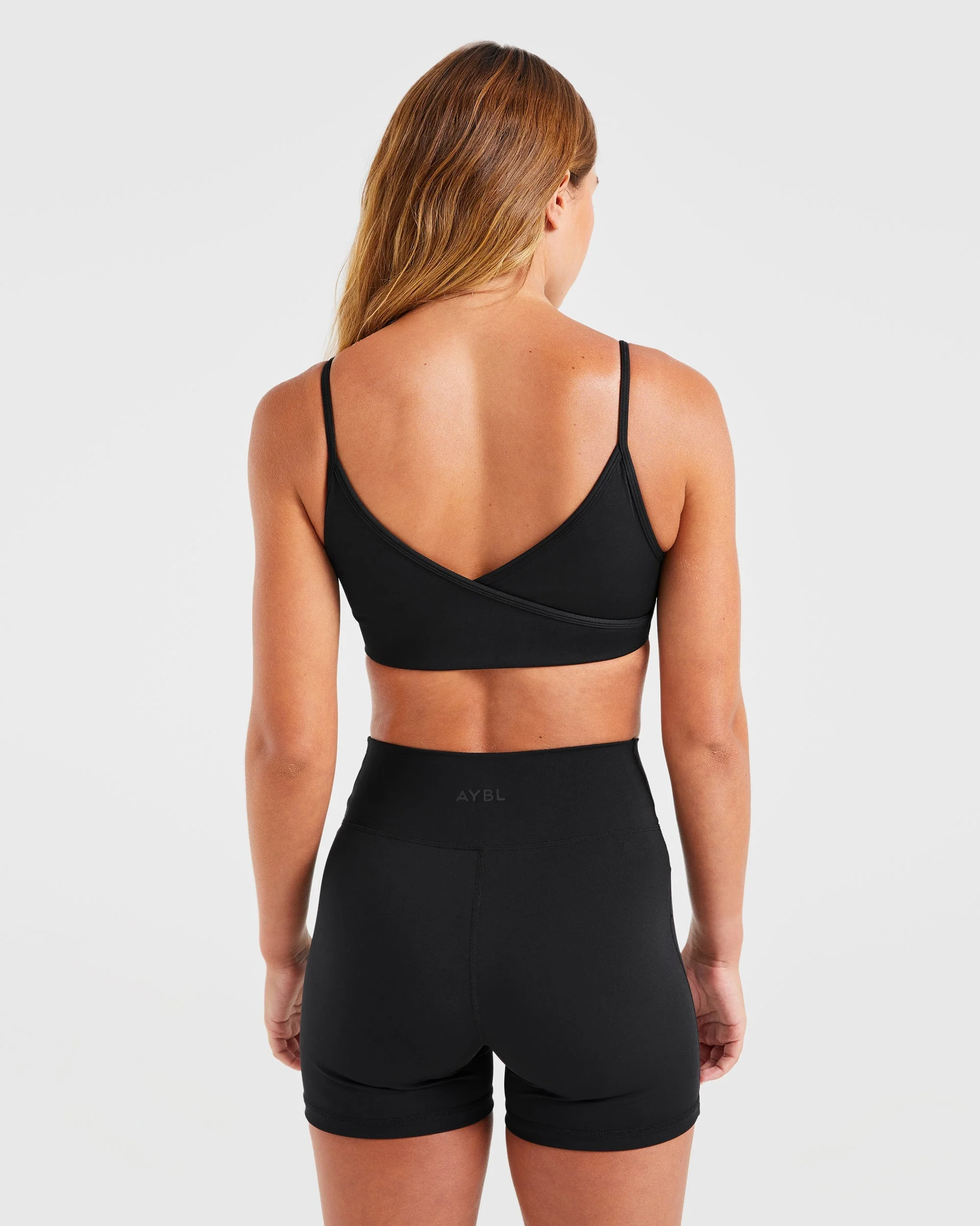 Sculpt Wrap Sports Bra - Zwart - Image 2