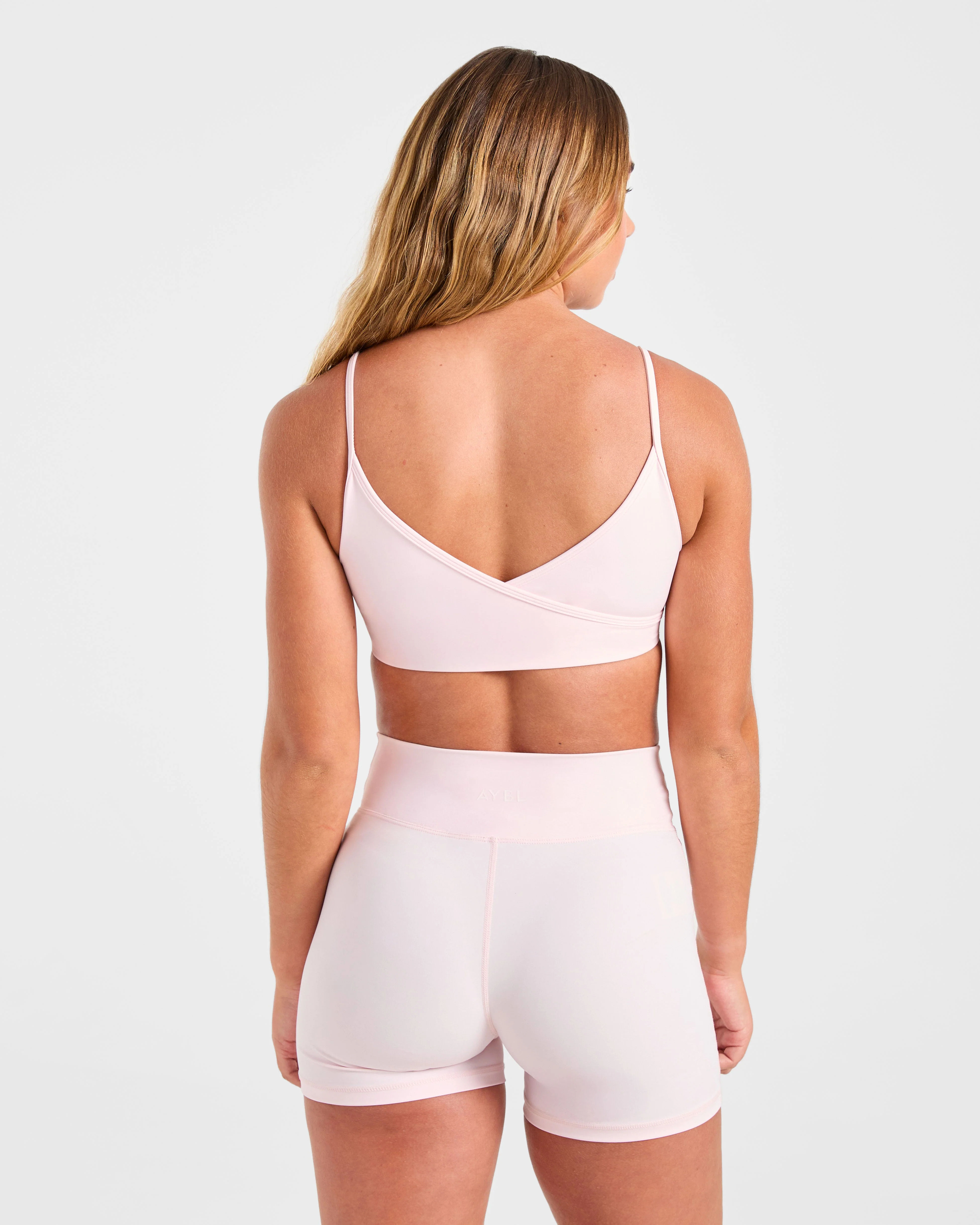 Sculpt Wrap Sports Bra - Iced Roze - Image 2