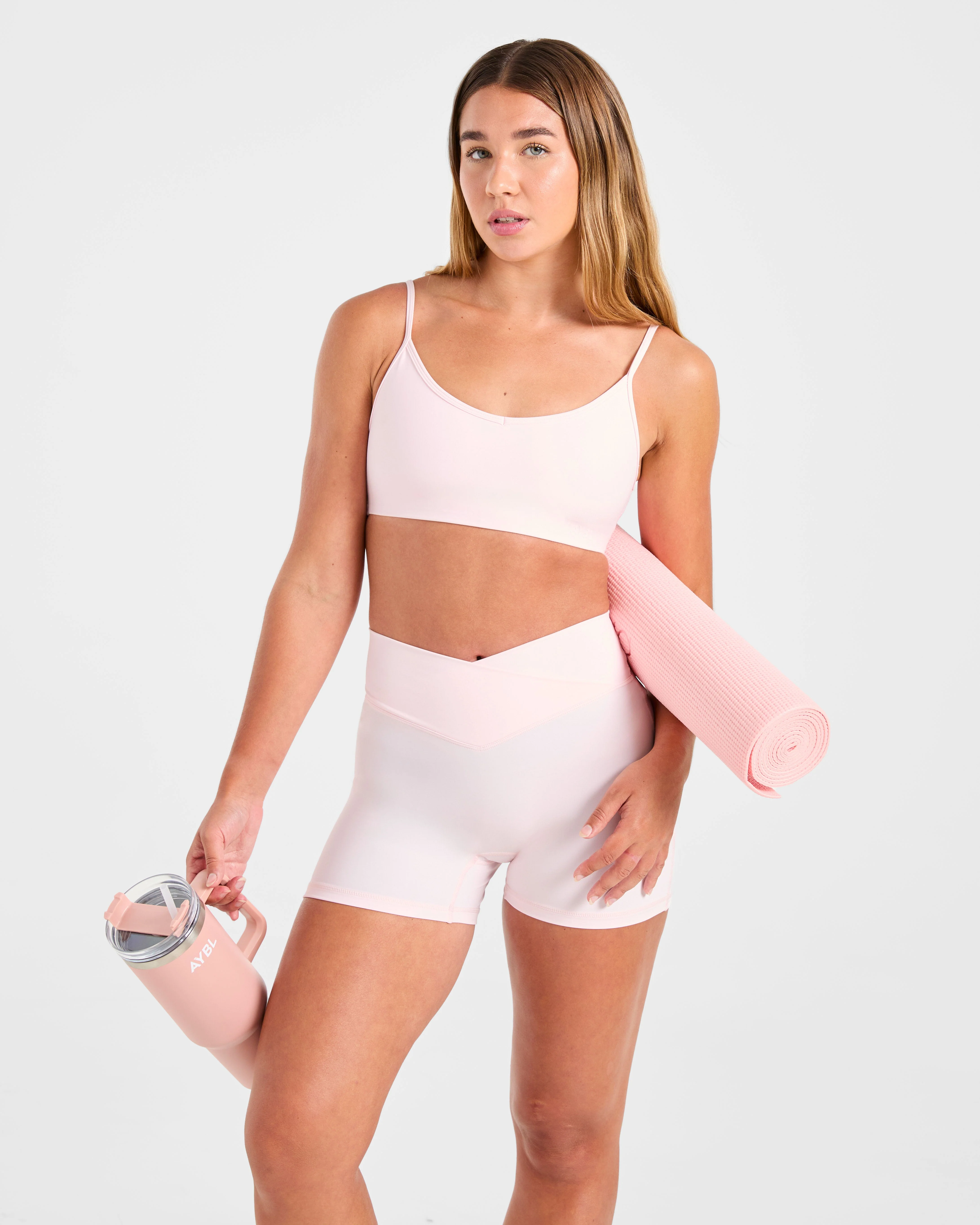 Sculpt Wrap Sports Bra - Iced Roze - Image 7