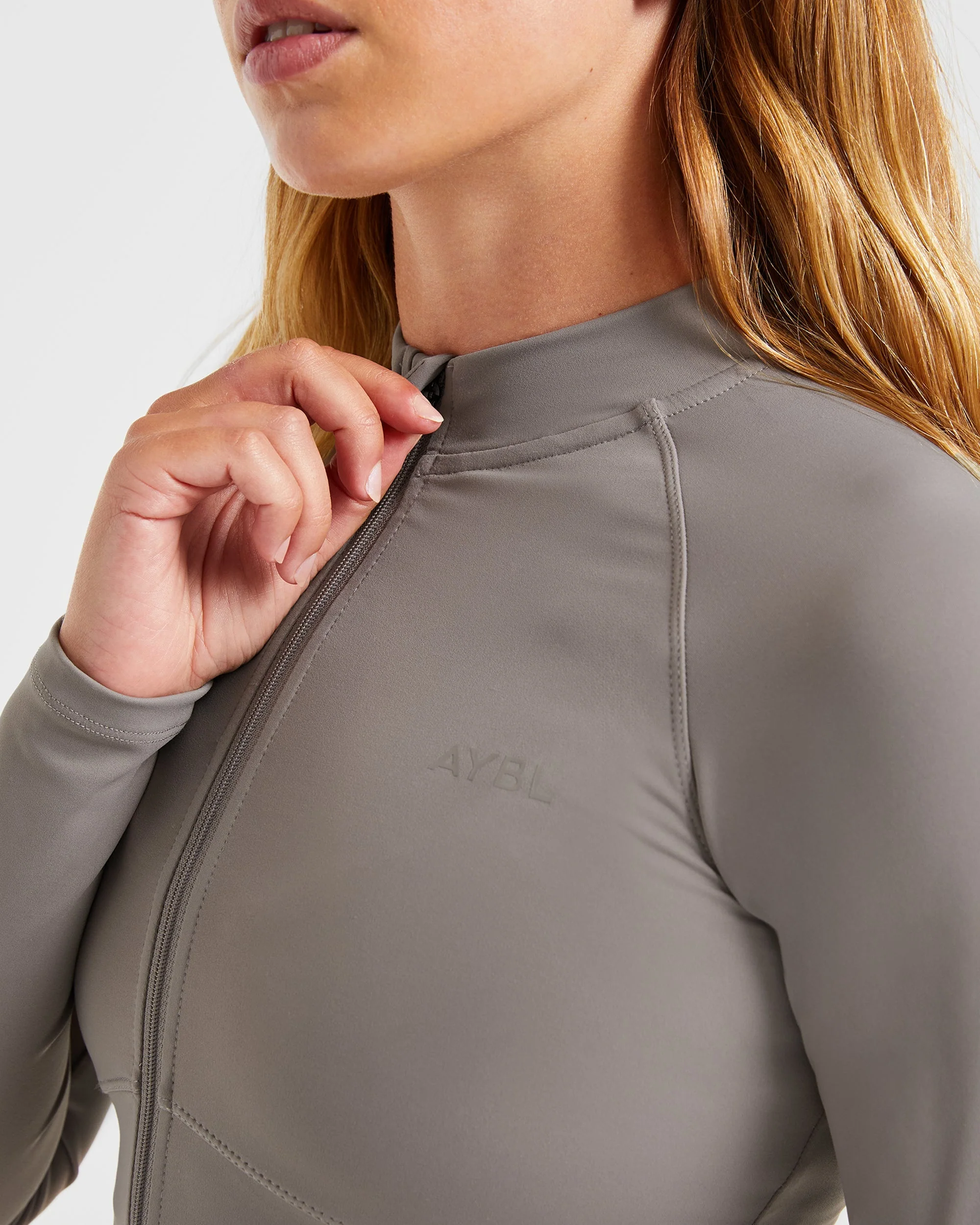 Sculpt Wrap Zip Up Jacket - Smoke Grijs - Image 6