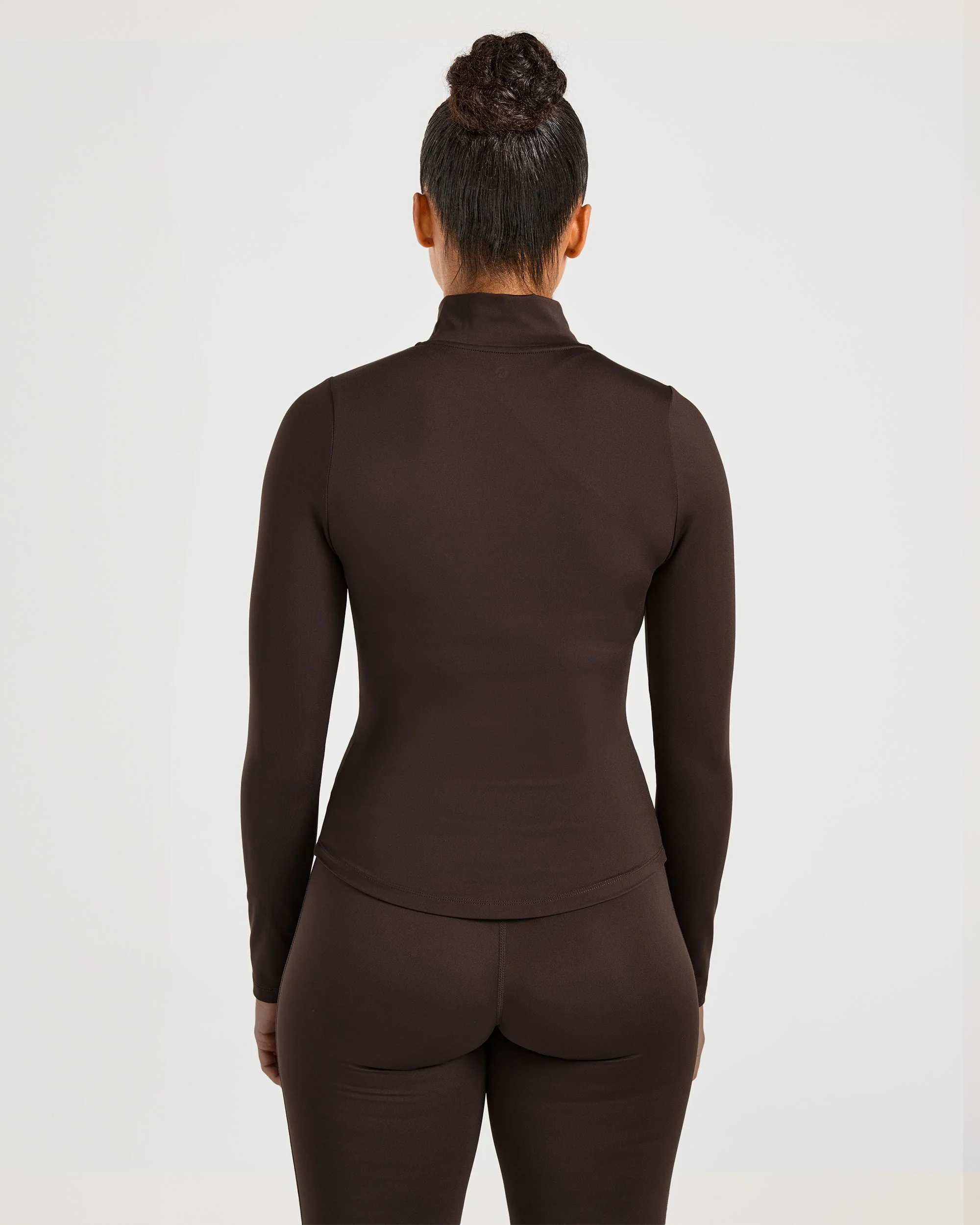 Sculpt Zip Jacket - Deep Cocoa Bruin - Image 2