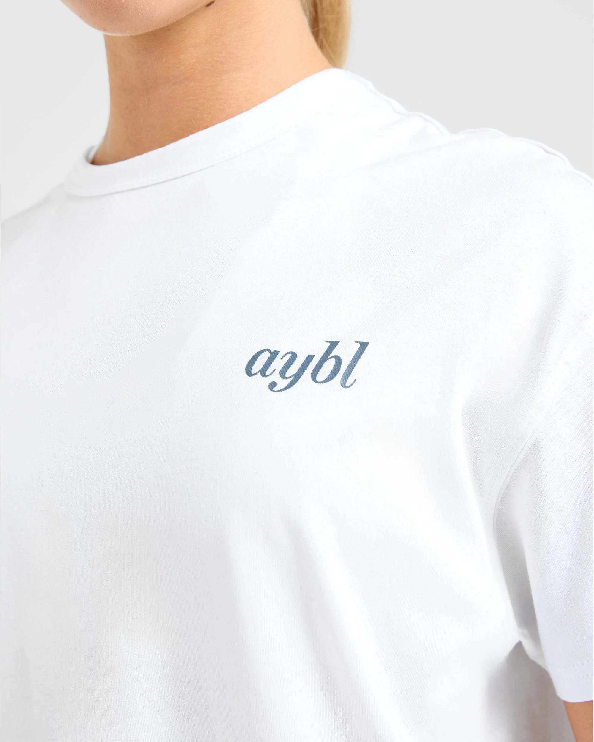 Show Yourself Kindness Oversized T Shirt - Off Wit/Slate - Image 5