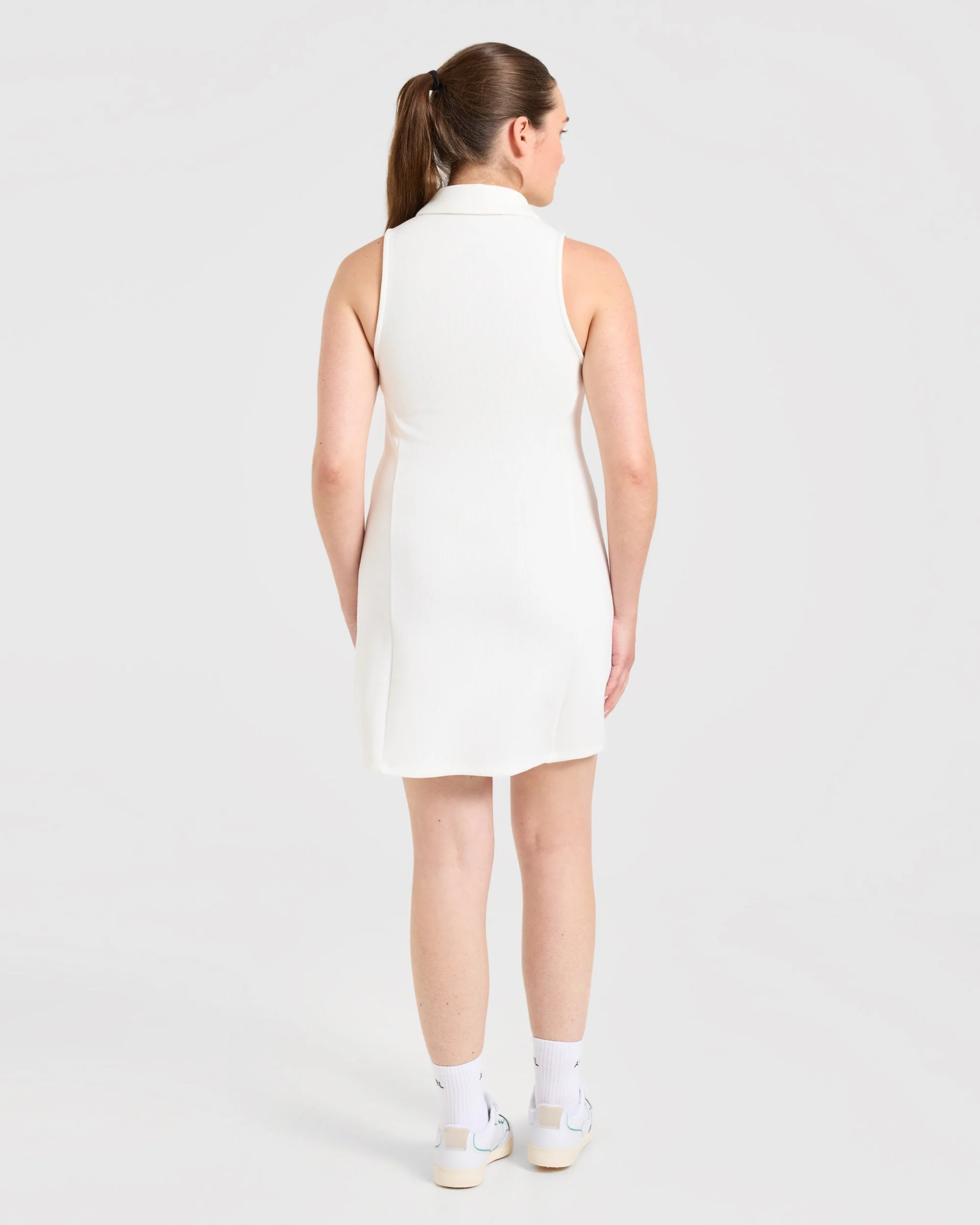 Signature Collar Dress - Wit - Image 4