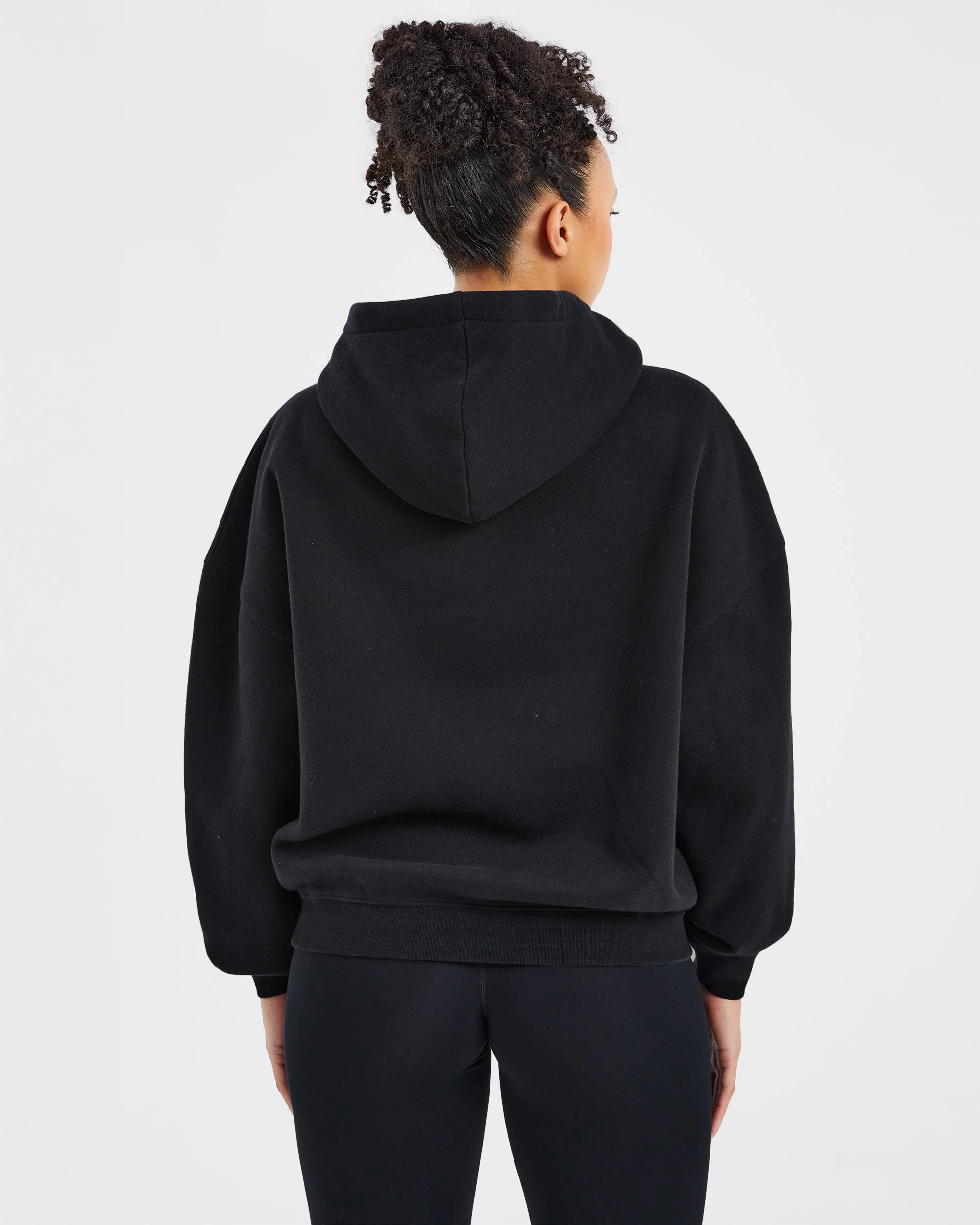 Sport Outline Oversized Hoodie - Zwart - Image 2