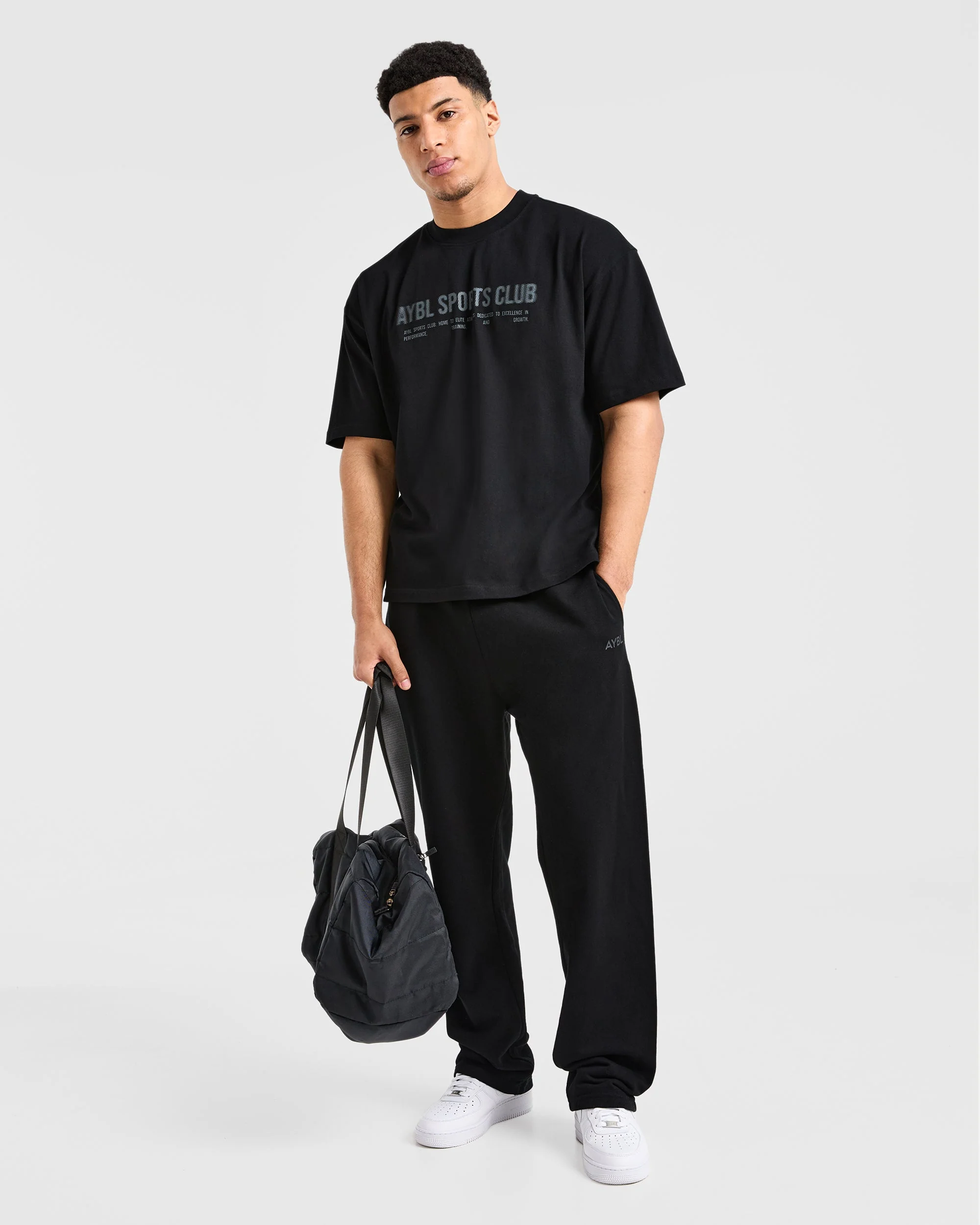 Sports Club Dot Oversized T Shirt - Zwart - Image 8