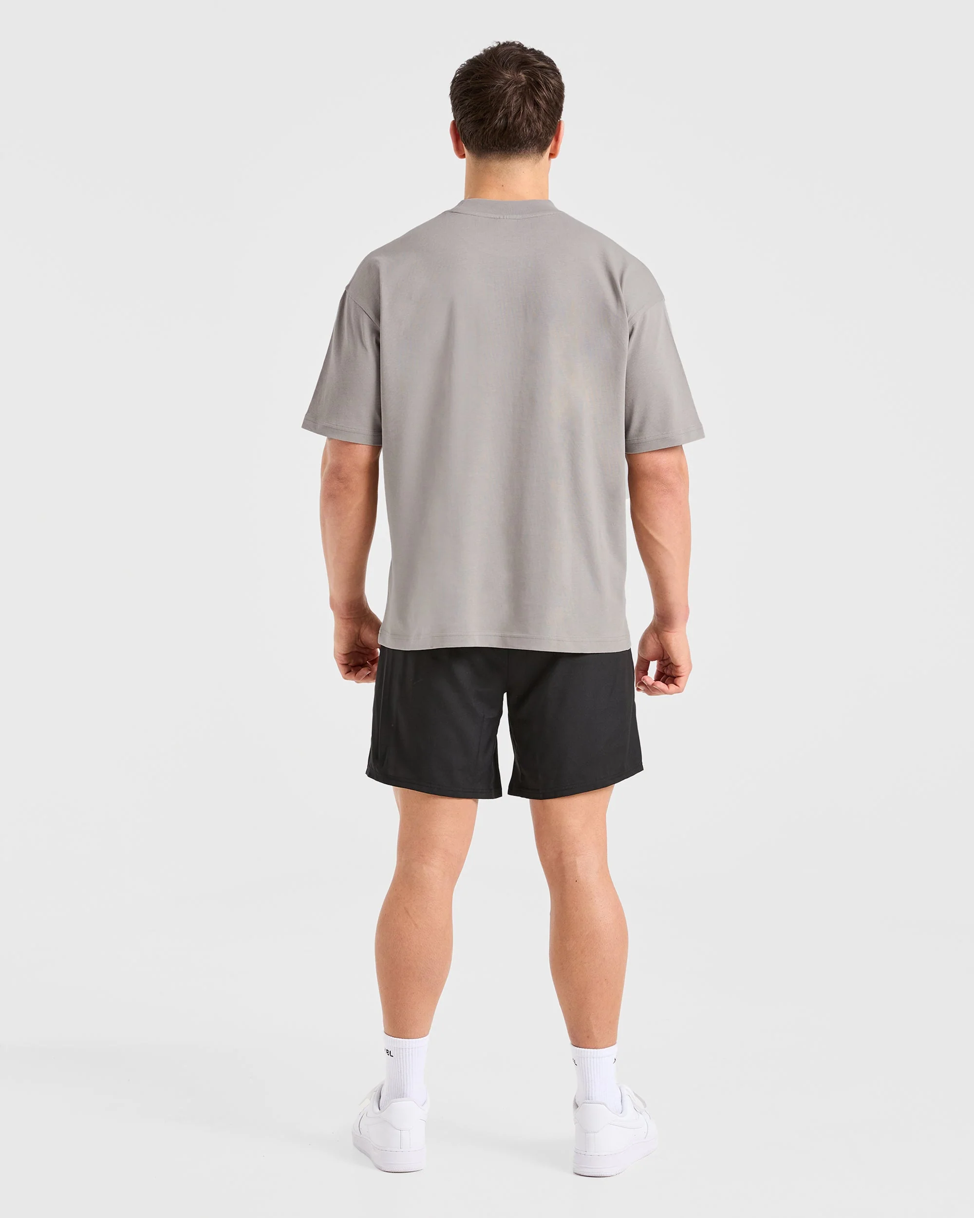 Sports Club Dot Oversized T Shirt - Cloud Grijs - Image 4