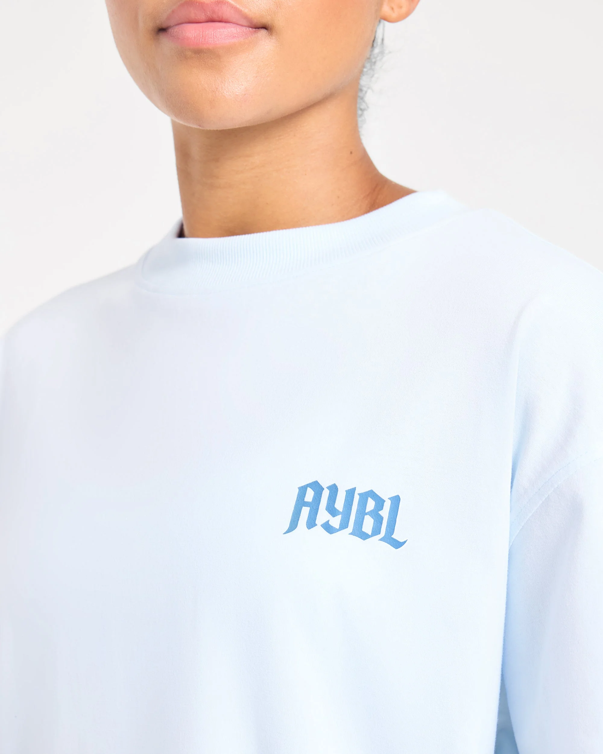 Sports Club Gothic Oversized T Shirt - Blauw - Image 5
