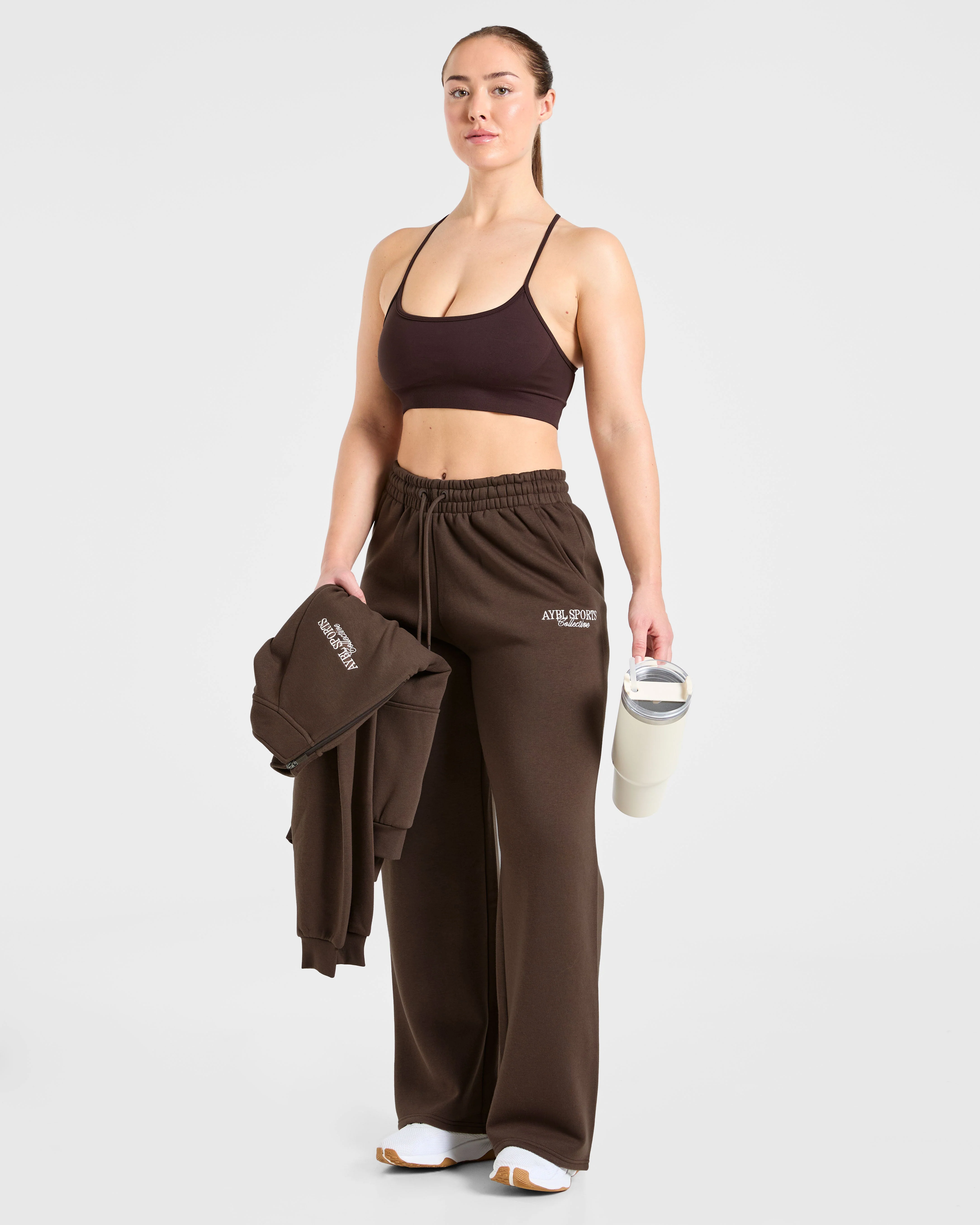 Sports Collective Oversized Straight Leg Joggers - Bruin - Image 7