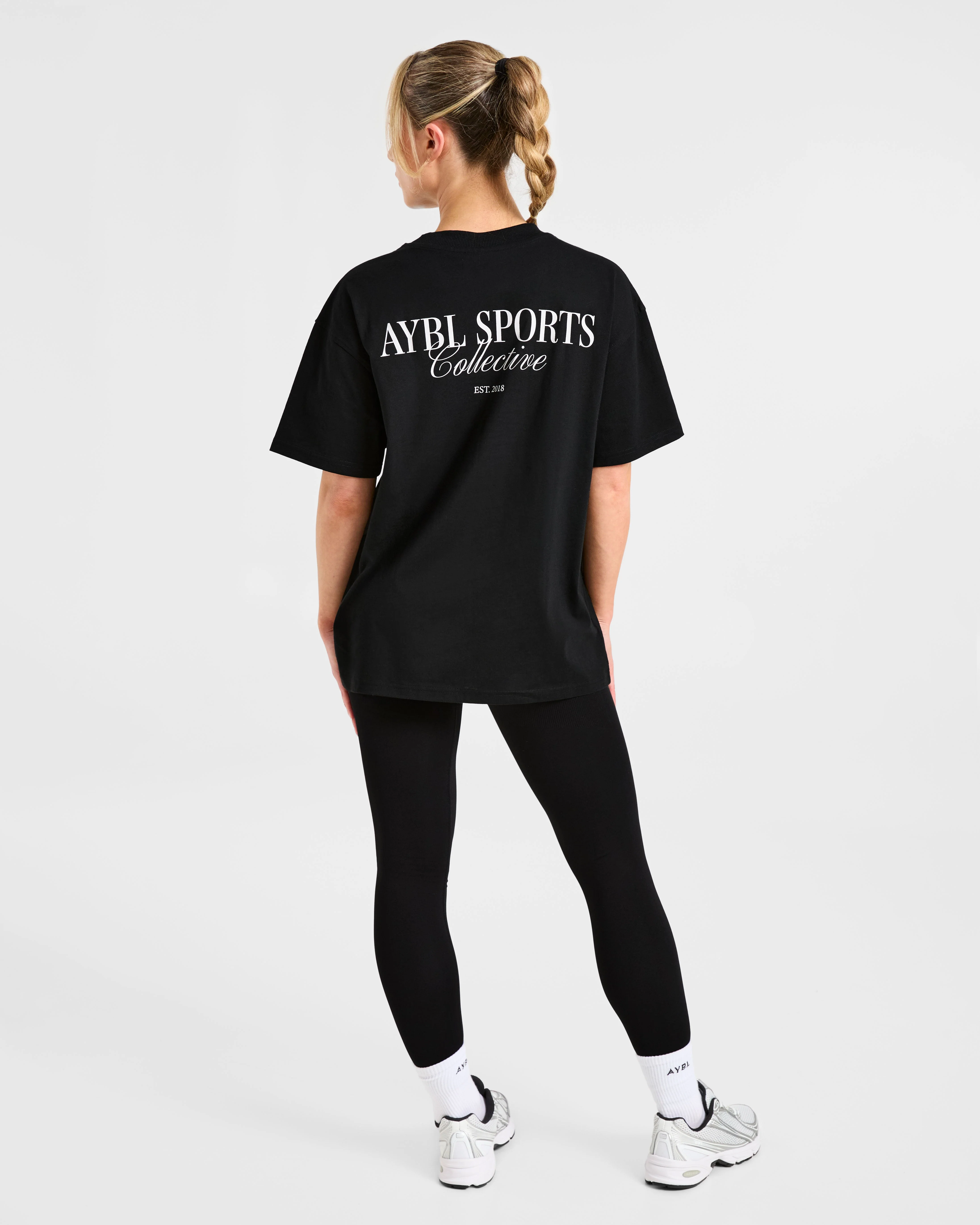 Sports Collective Oversized T Shirt - Zwart - Image 4