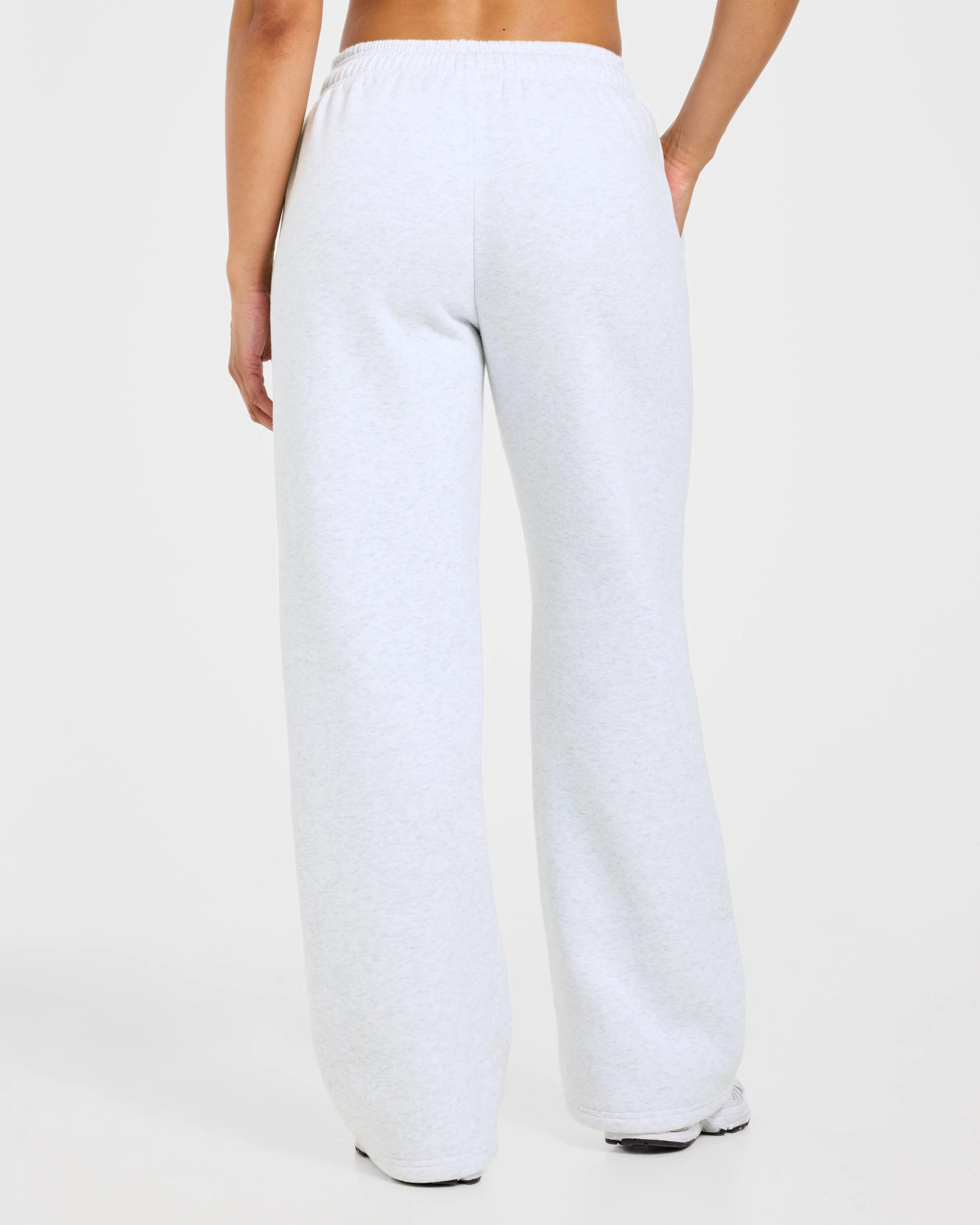 Sports Society Oversized Straight Leg Joggers - Heather Grijs - Image 2