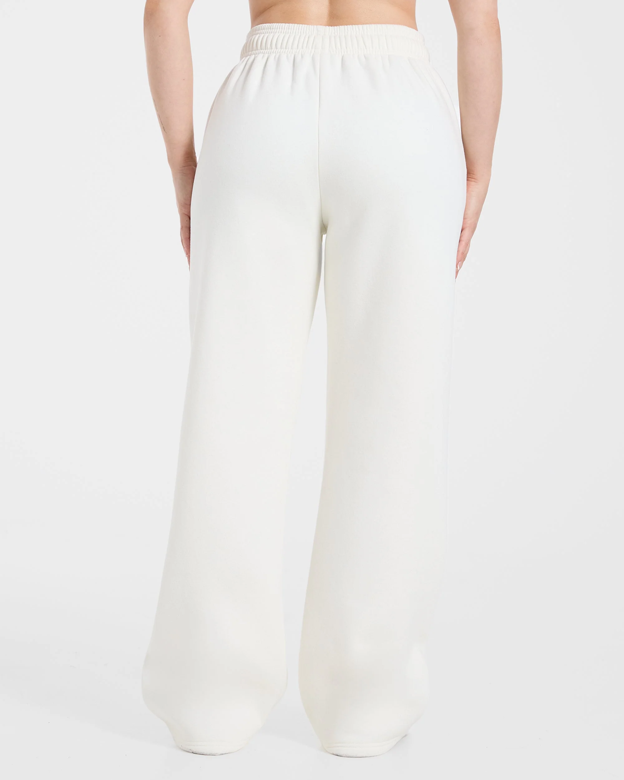 Sports Society Oversized Straight Leg Joggers - Off Wit - Image 2