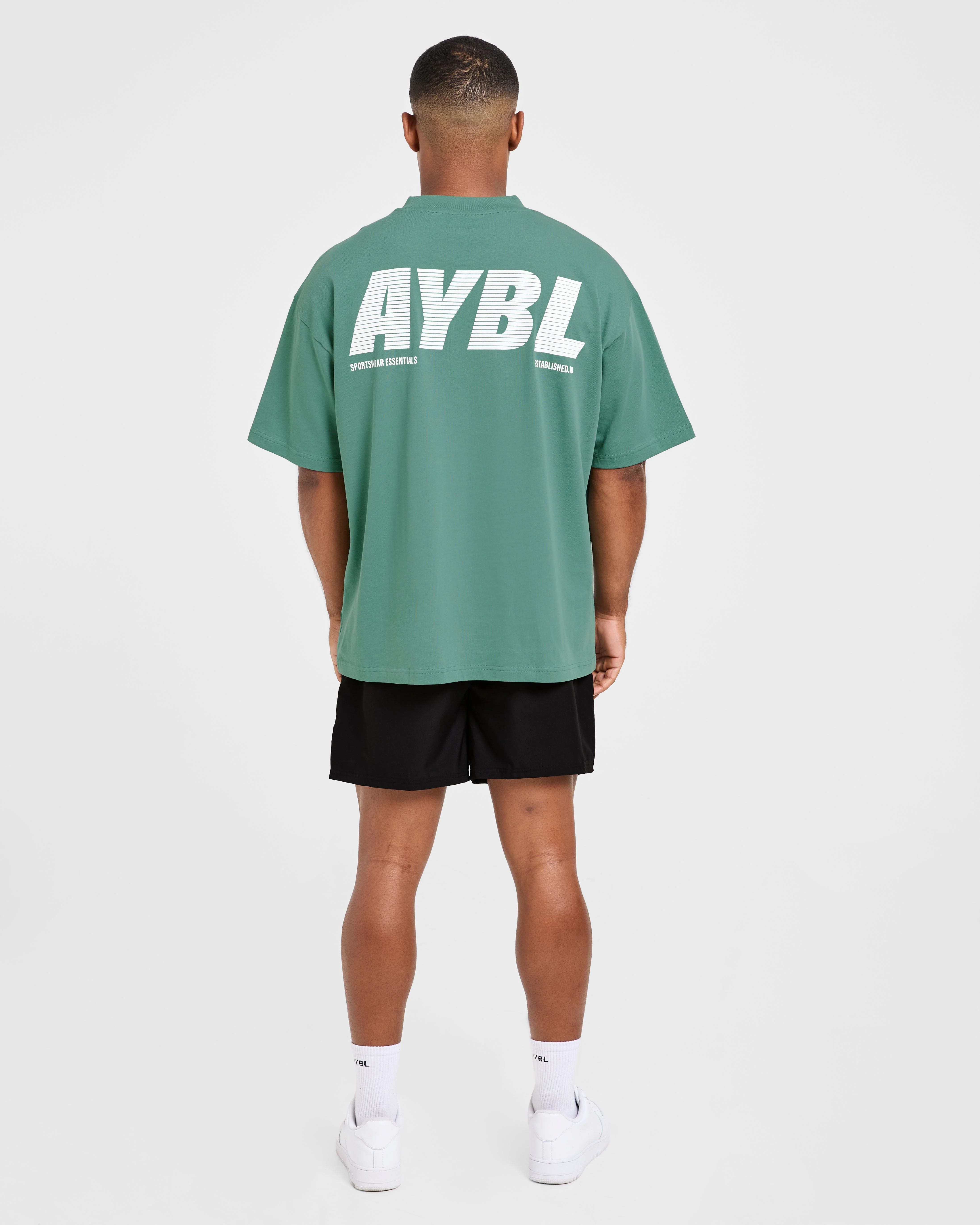 Sportswear Essentials Oversized T Shirt - Ocean Groen - Image 4