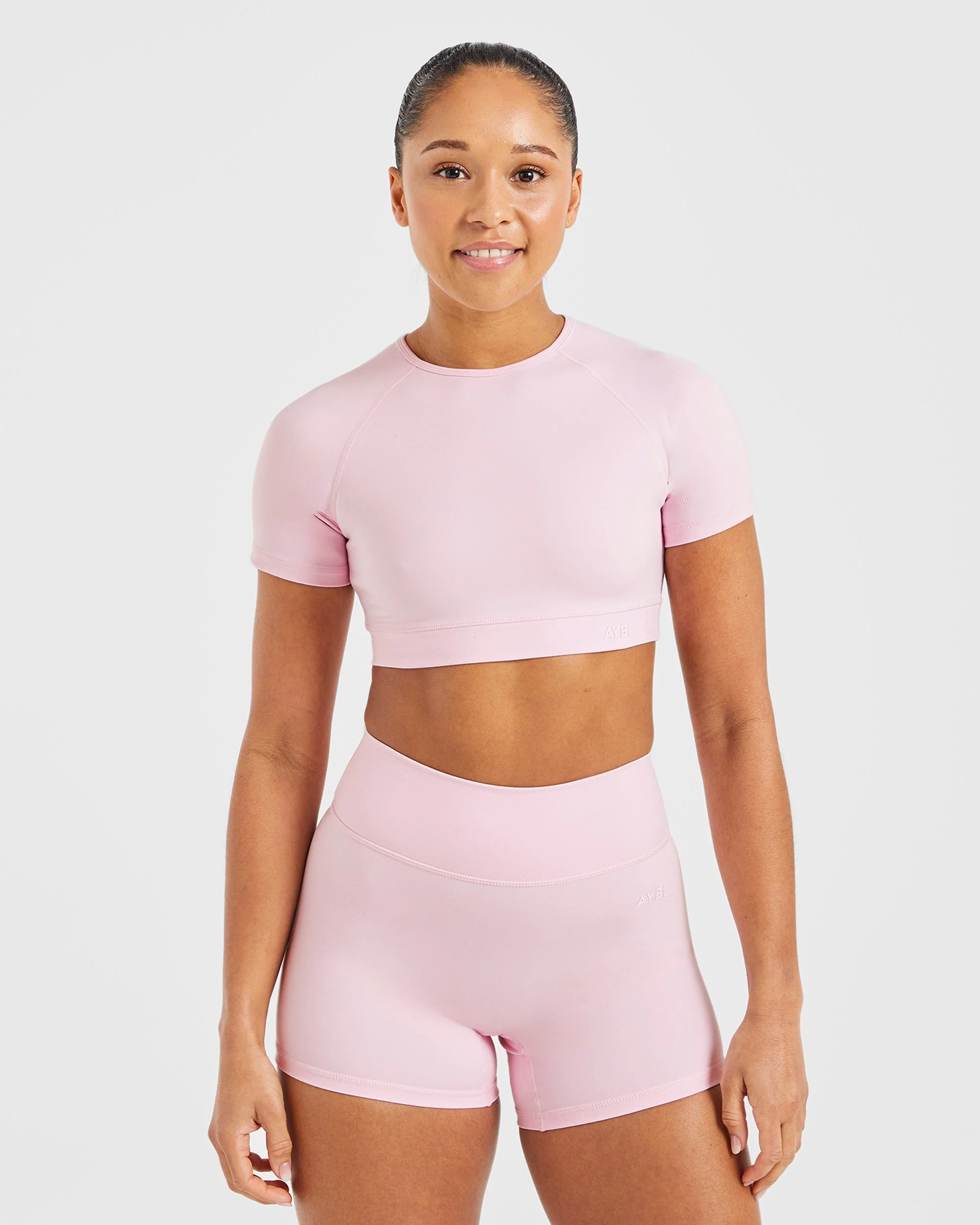 Staple Crop Top - Pastel Roze