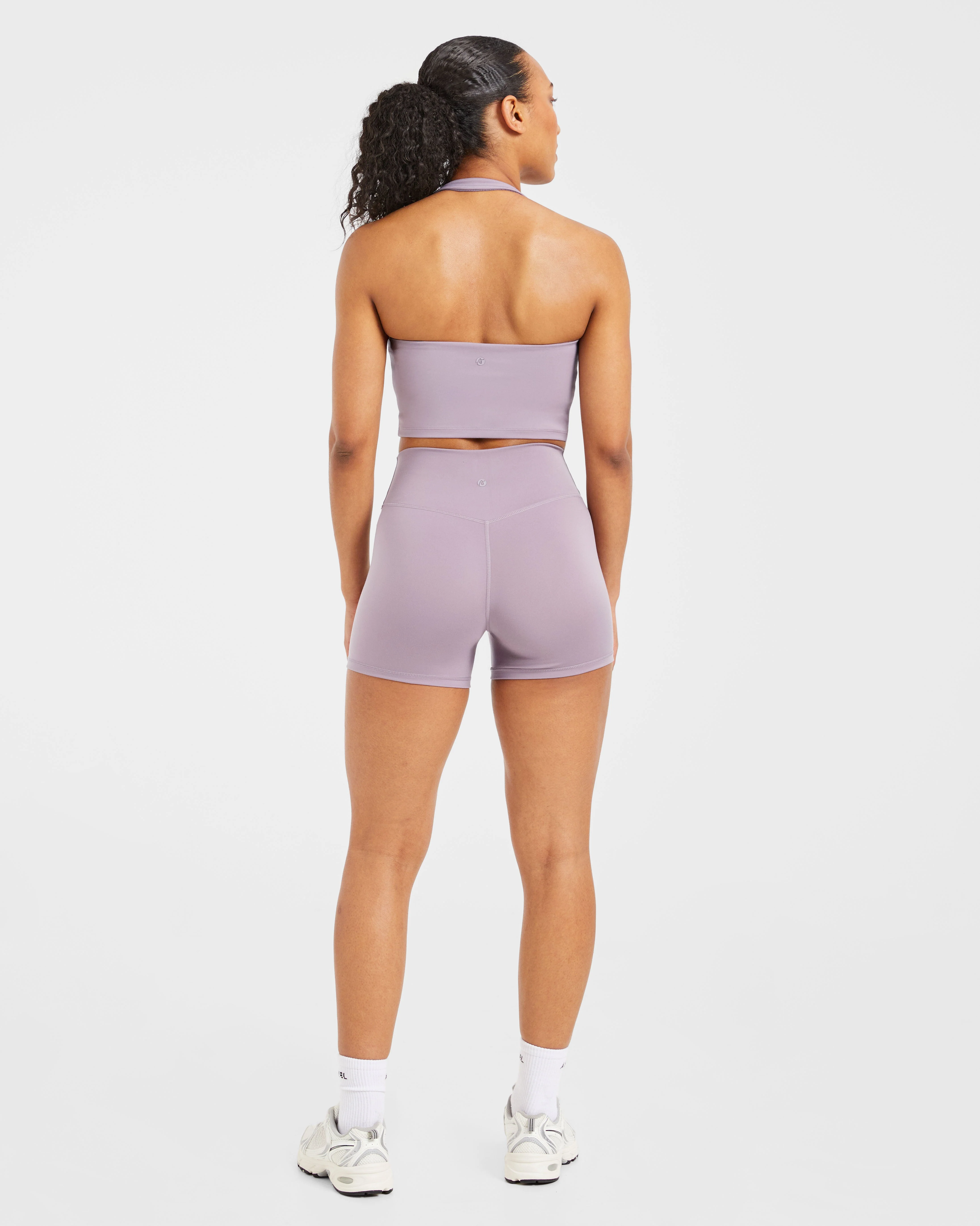 Staple Halterneck Crop Top - Mauve Paars - Image 4