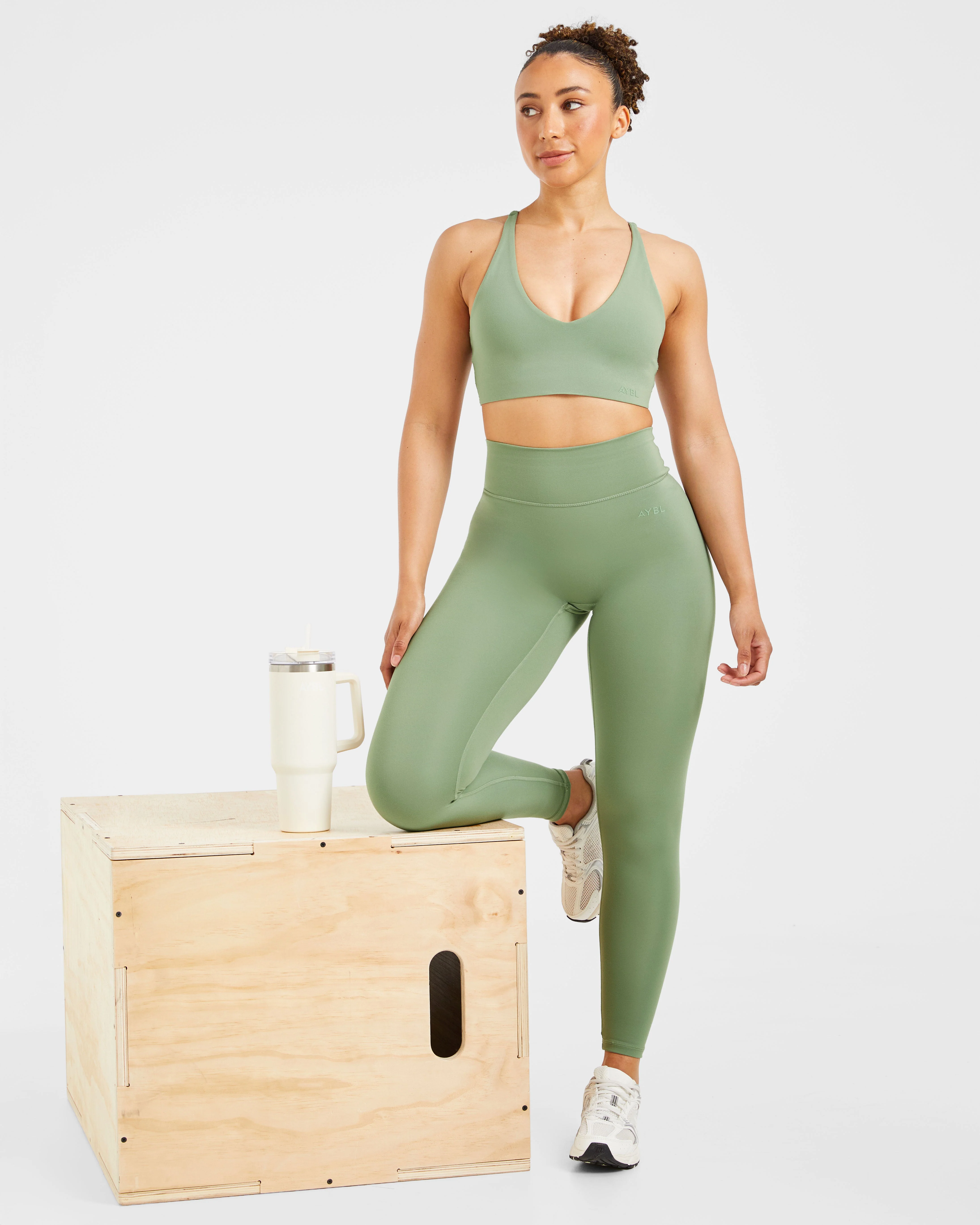 Staple Leggings - Olive Groen - Image 7