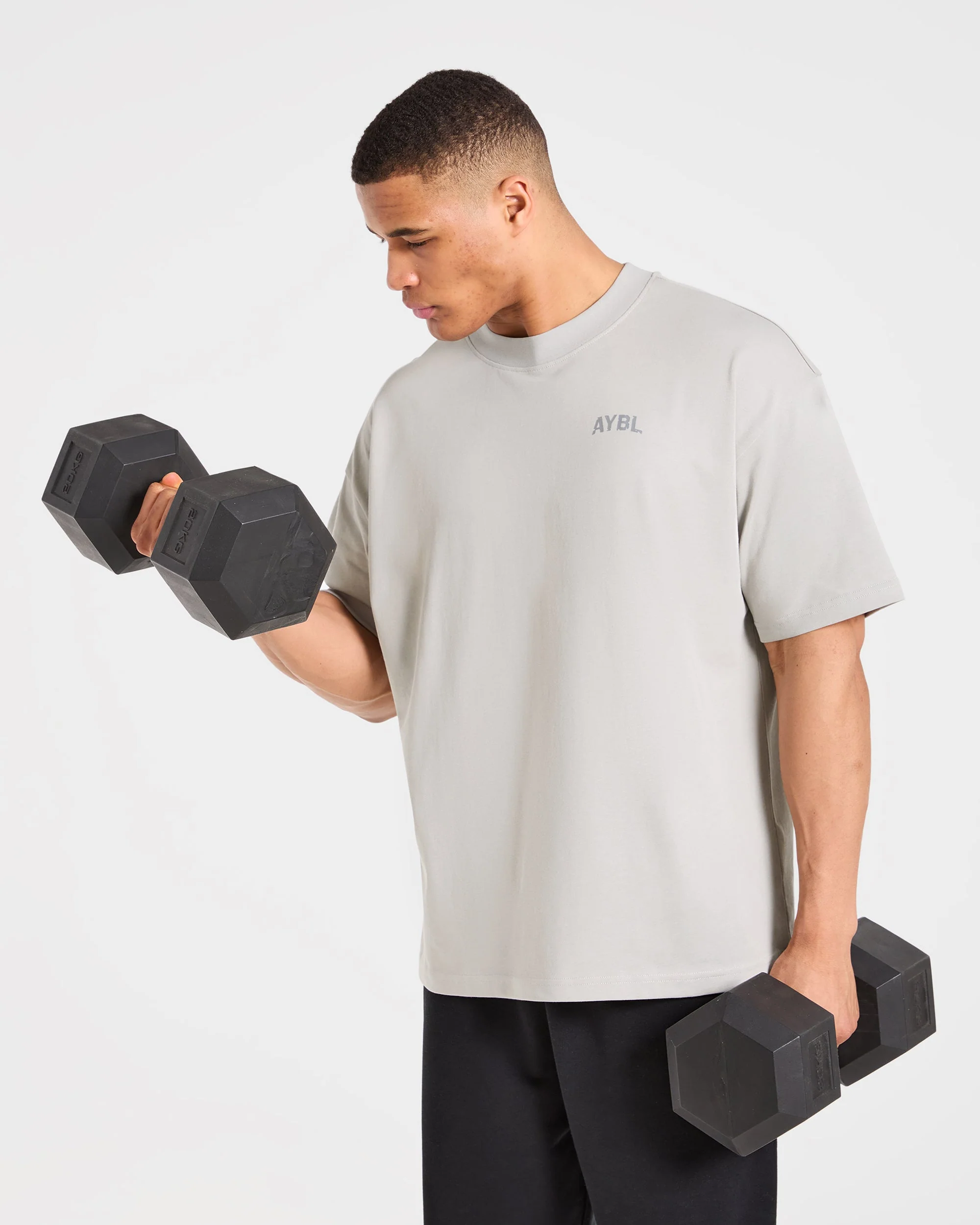 Strength Division Oversized T Shirt - Iced Grijs - Image 7