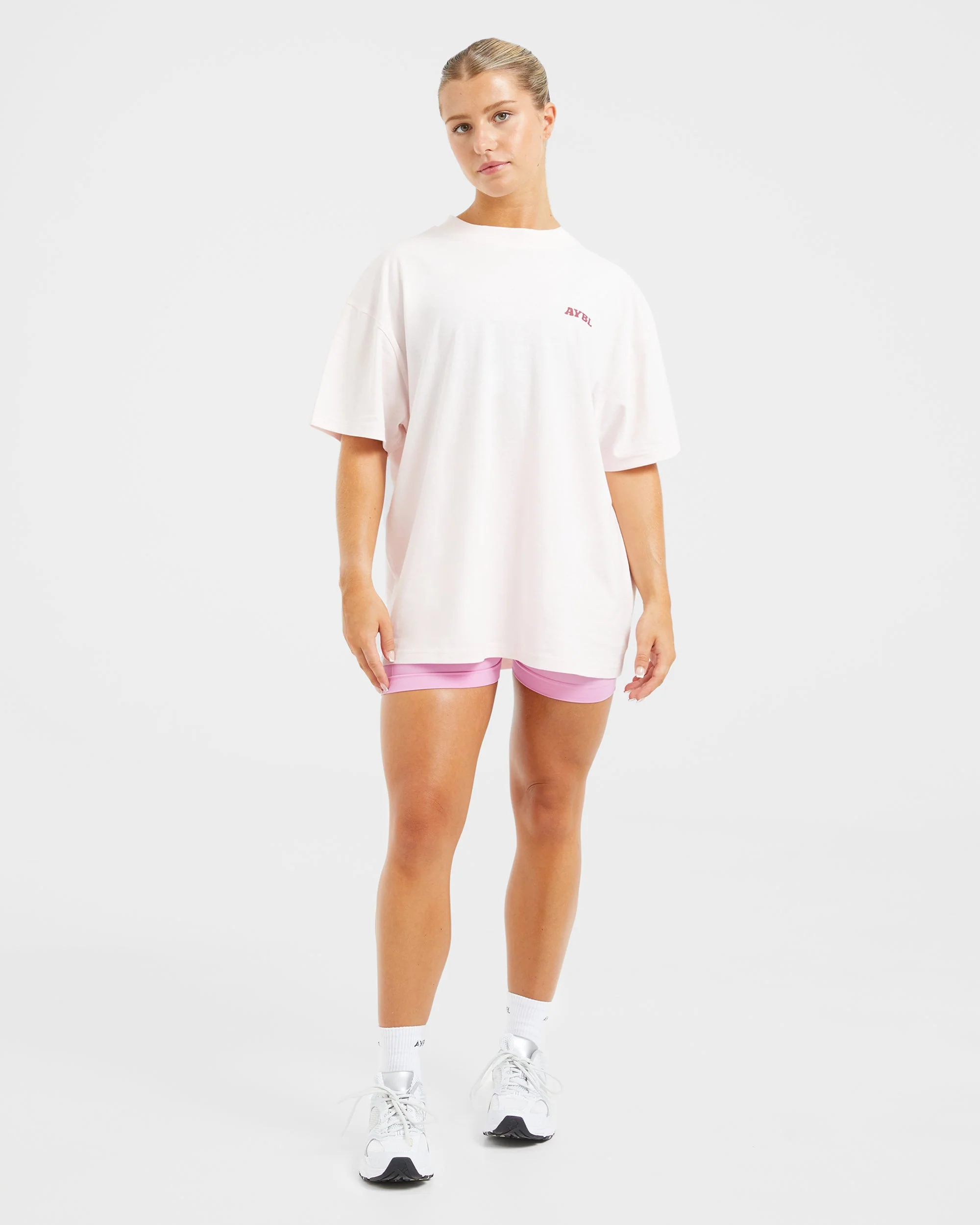Stronger You Oversized T Shirt - Roze - Image 3