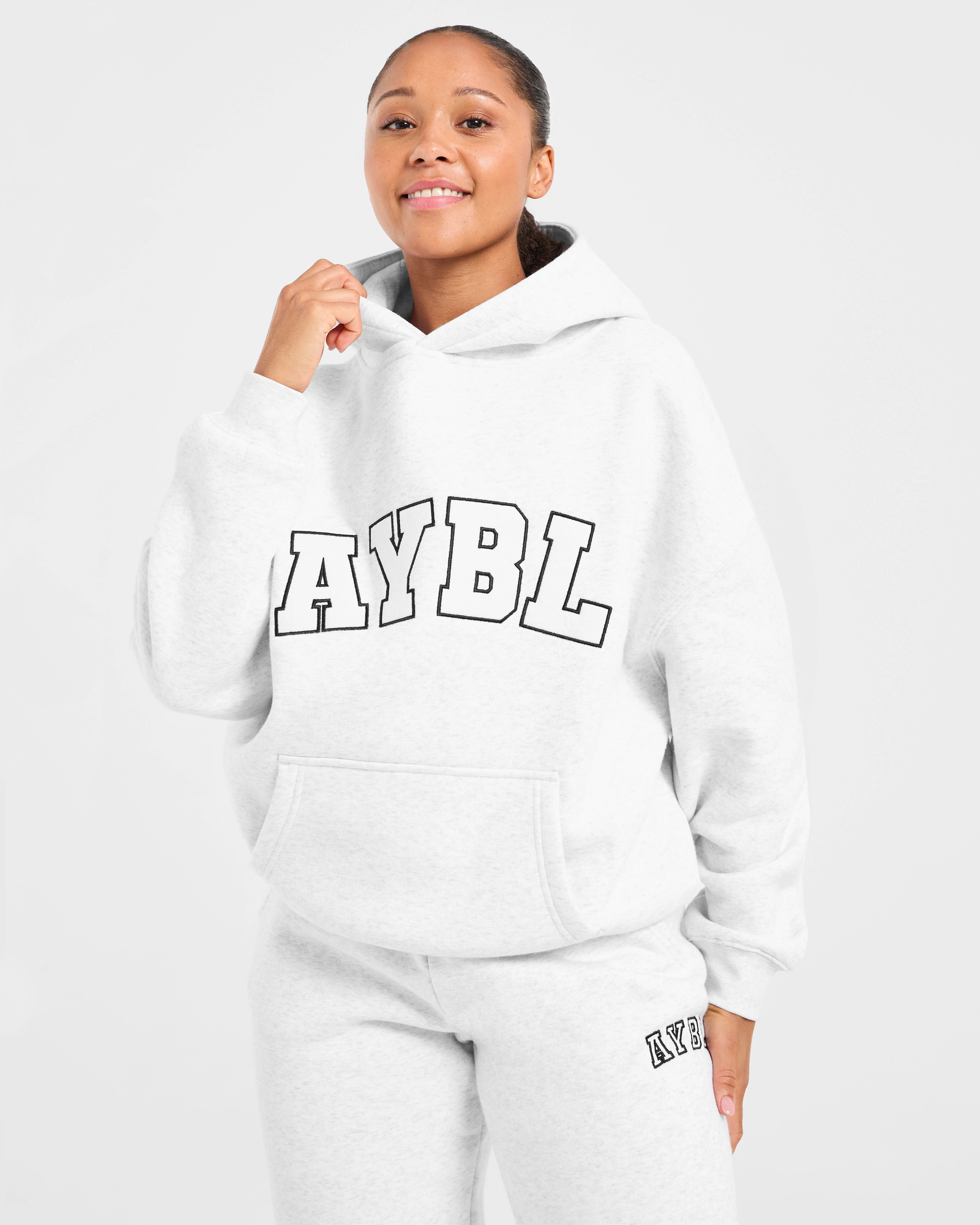 Varsity 2.0 Oversized Hoodie - Heather Grijs - Image 8