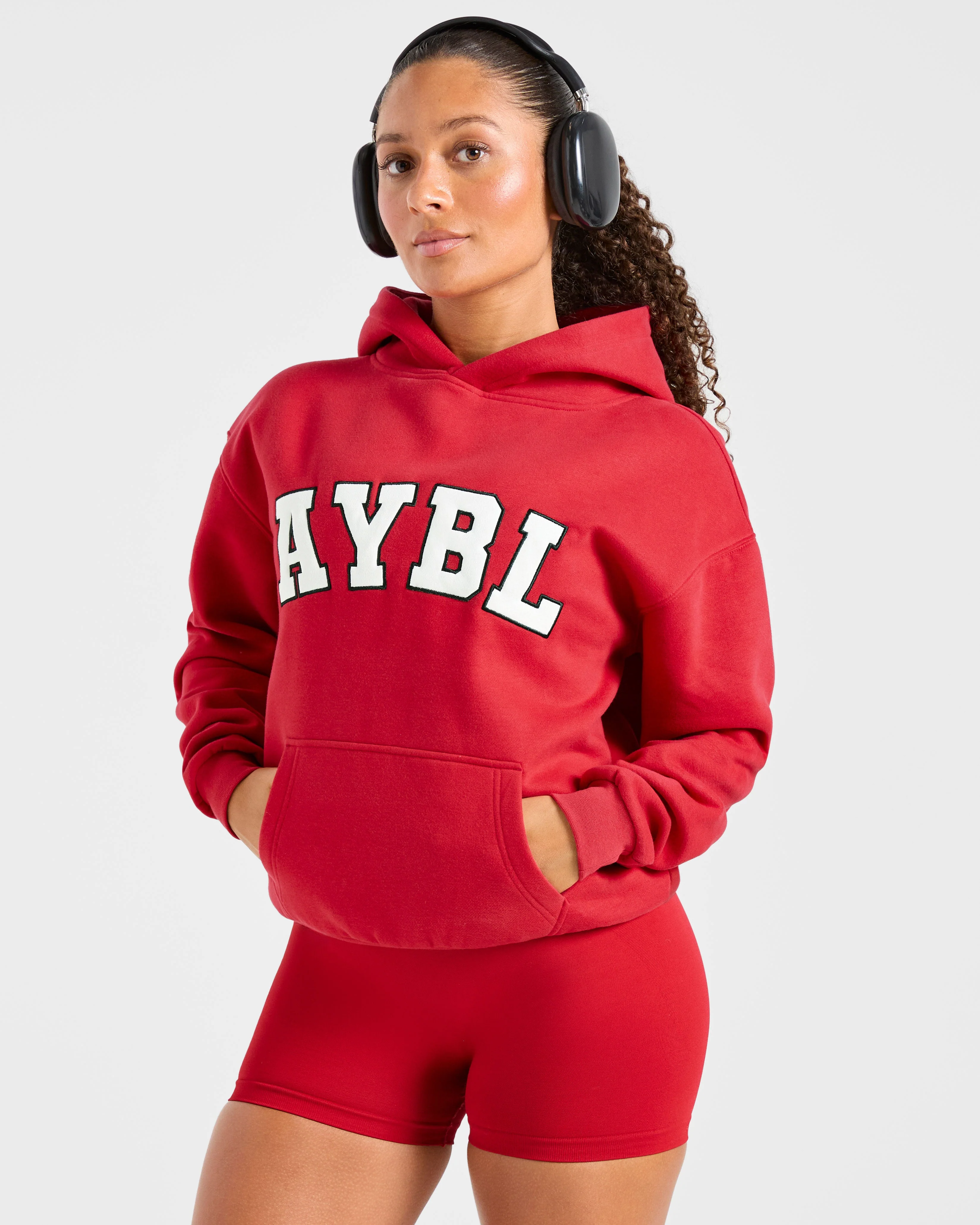 Varsity 2.0 Oversized Hoodie - Rood - Image 7
