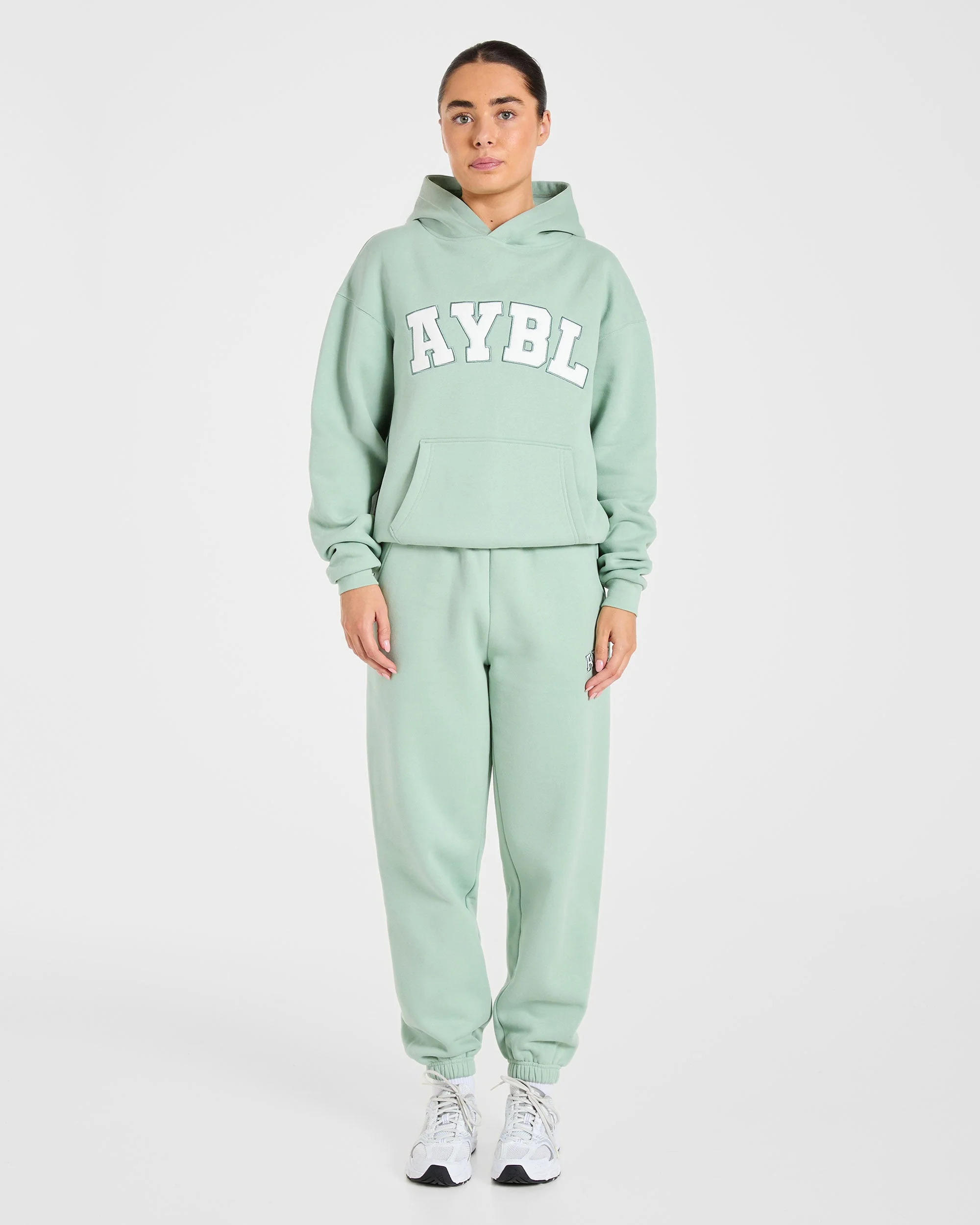 Varsity 2.0 Oversized Hoodie - Sage Groen - Image 3