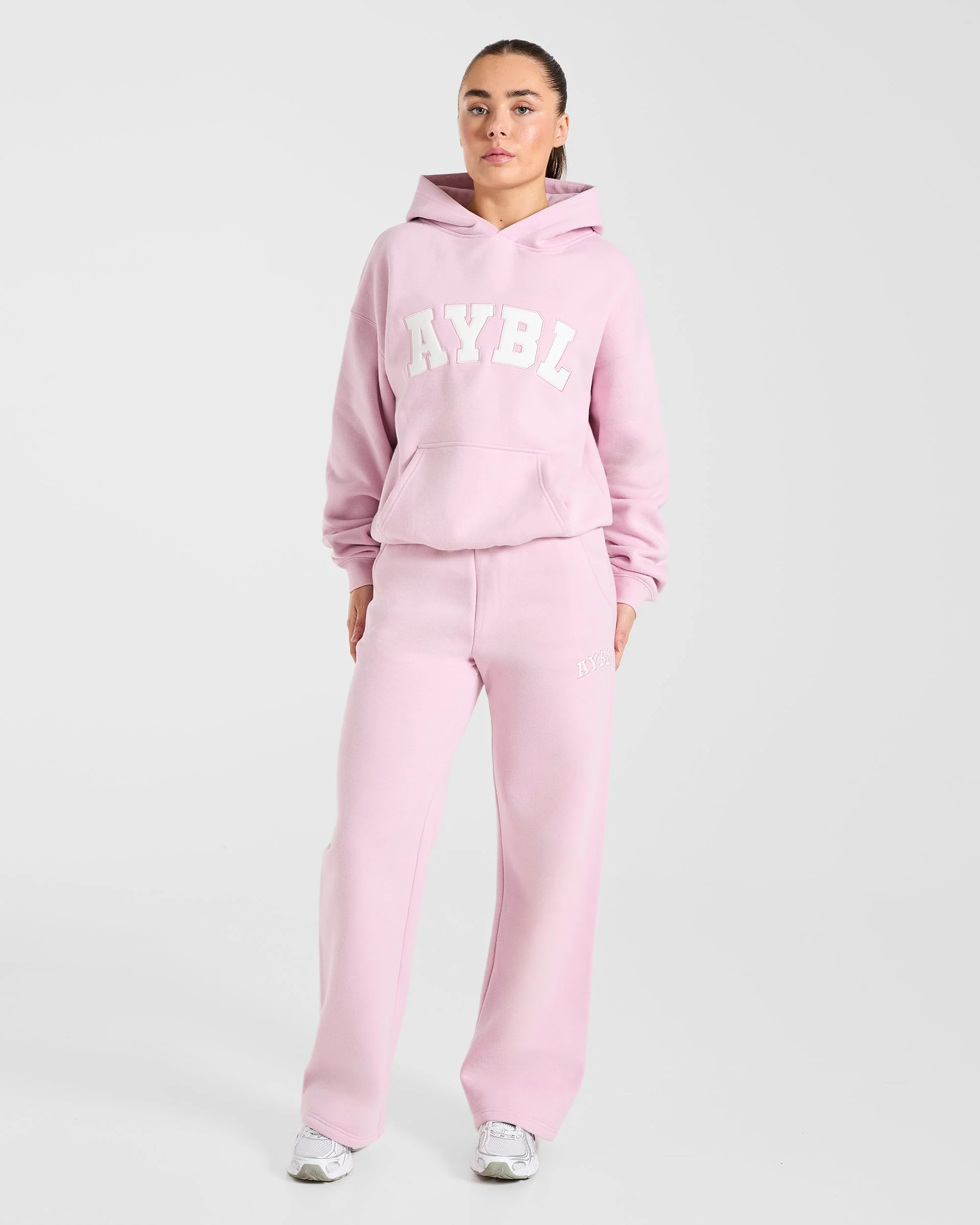 Varsity 2.0 Oversized Straight Leg Joggers - Iced Roze - Image 3