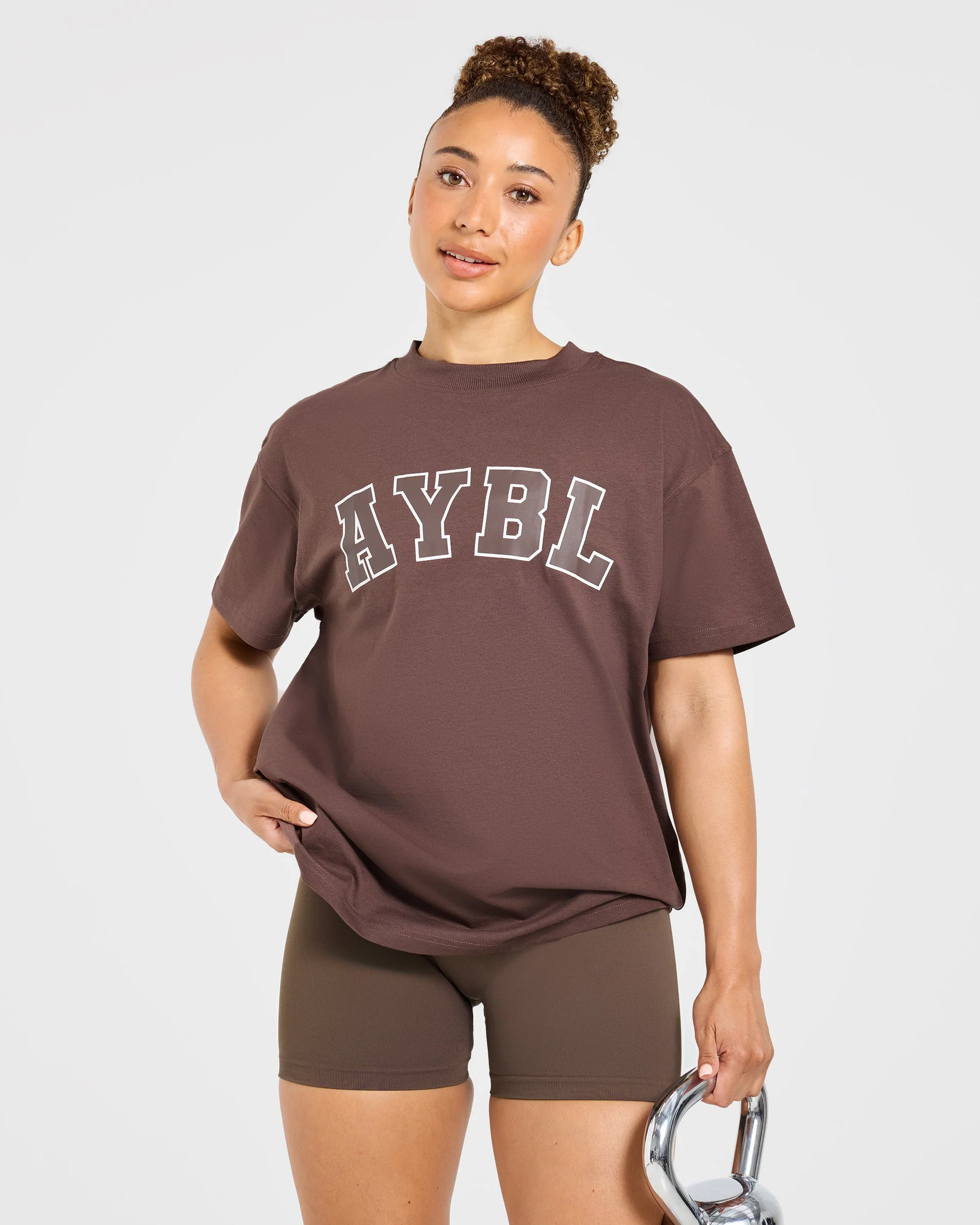 Varsity 2.0 Oversized T Shirt - Bruin - Image 7