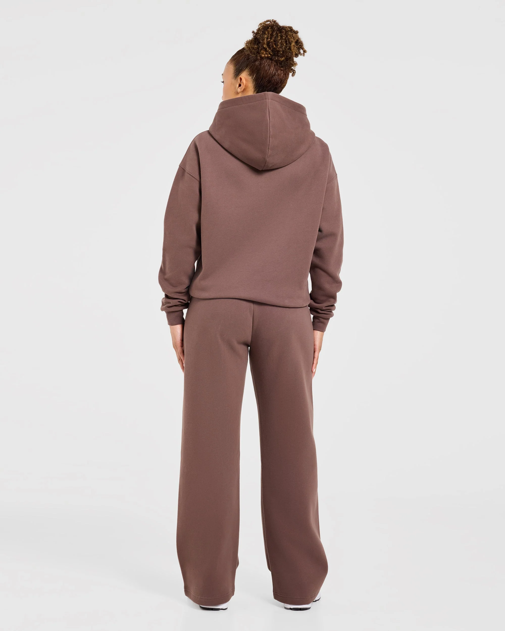 Varsity Applique Oversized Straight Leg Joggers - Bruin - Image 4