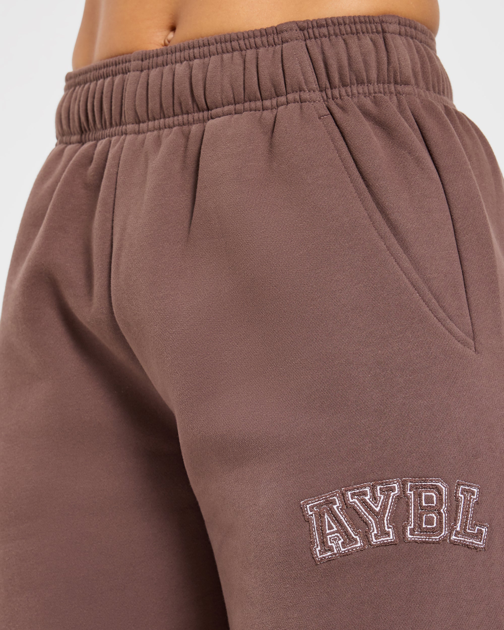 Varsity Applique Oversized Straight Leg Joggers - Bruin - Image 5