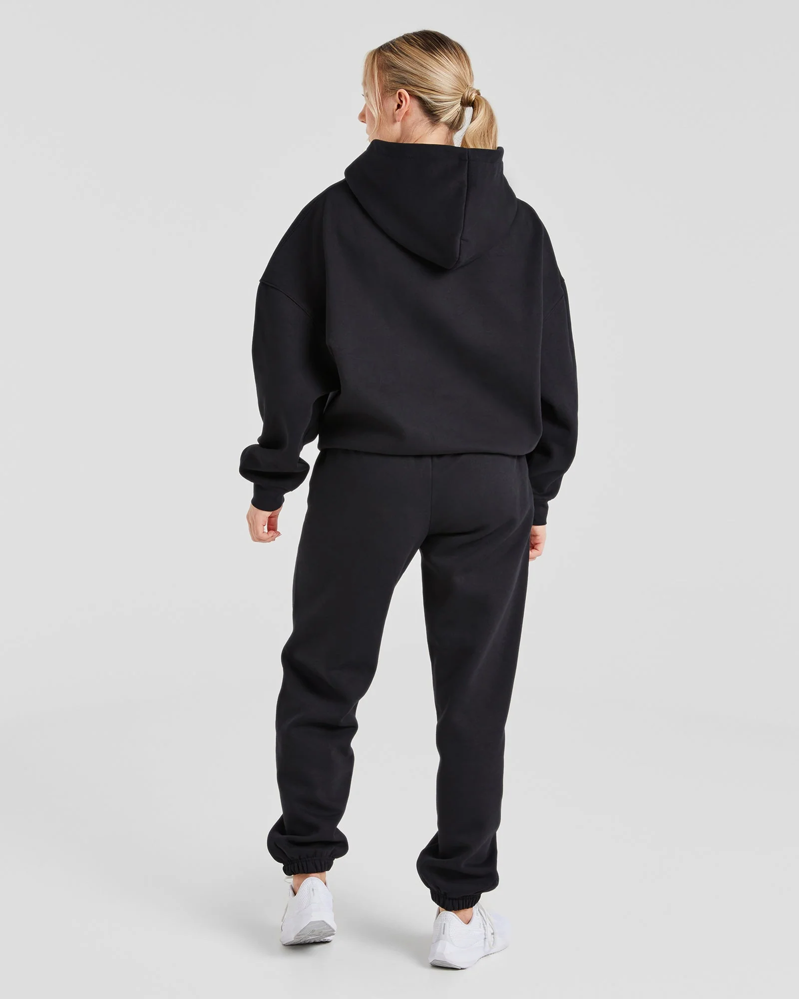 Varsity Graphic Oversized Hoodie - Zwart - Image 4