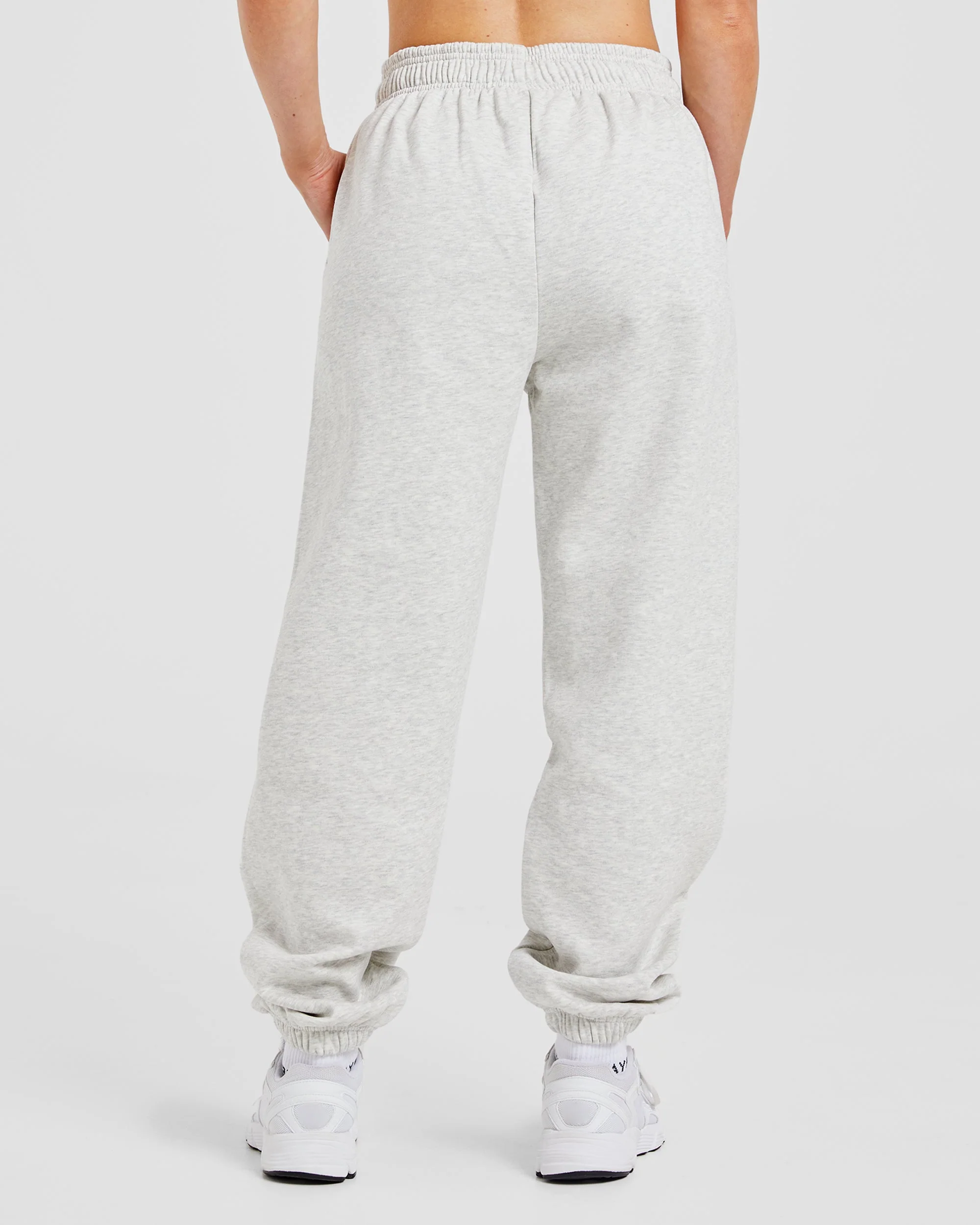 Varsity Graphic Oversized Joggers - Grijs Marl - Image 2