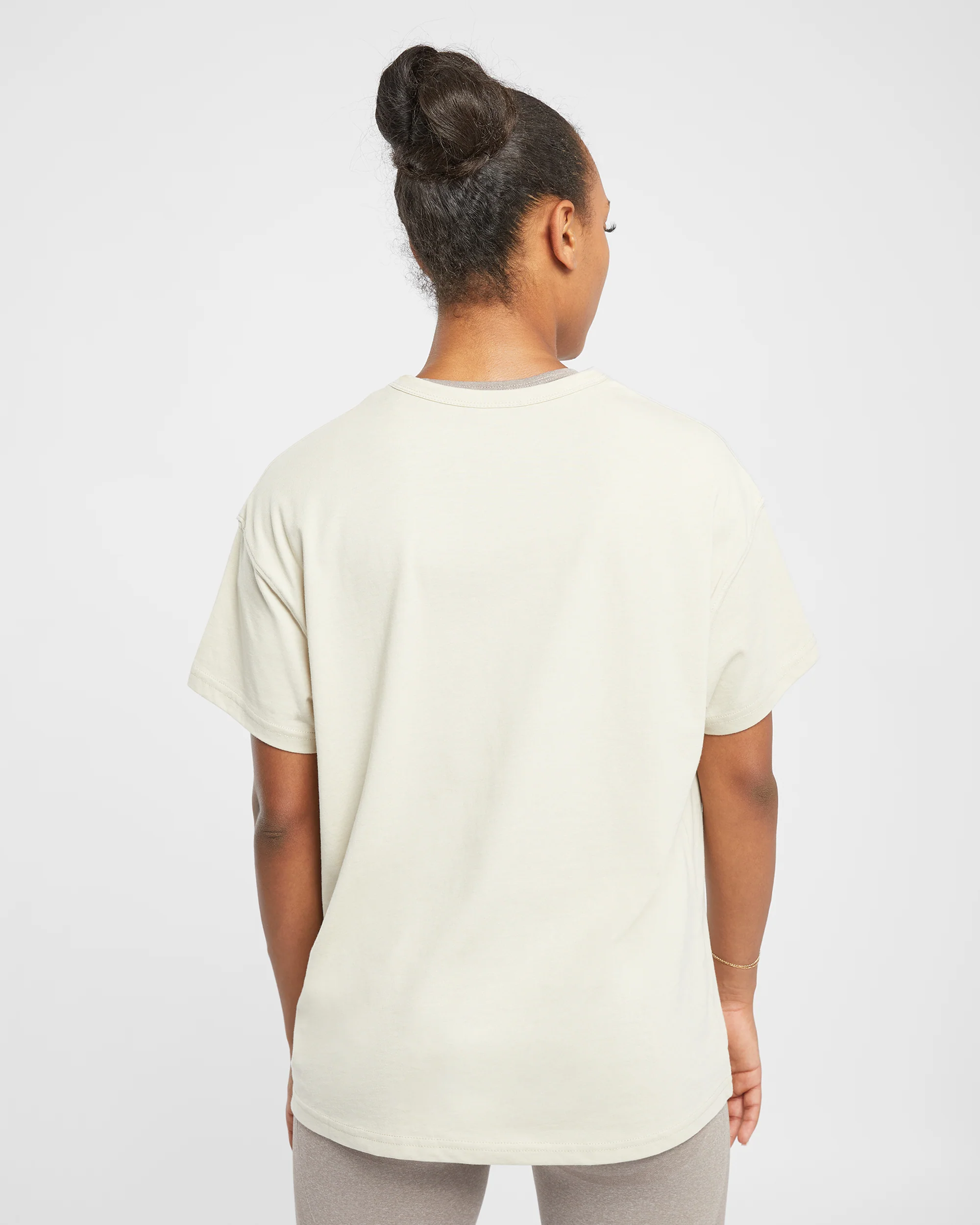 Varsity Oversized T Shirt - Beige - Image 10