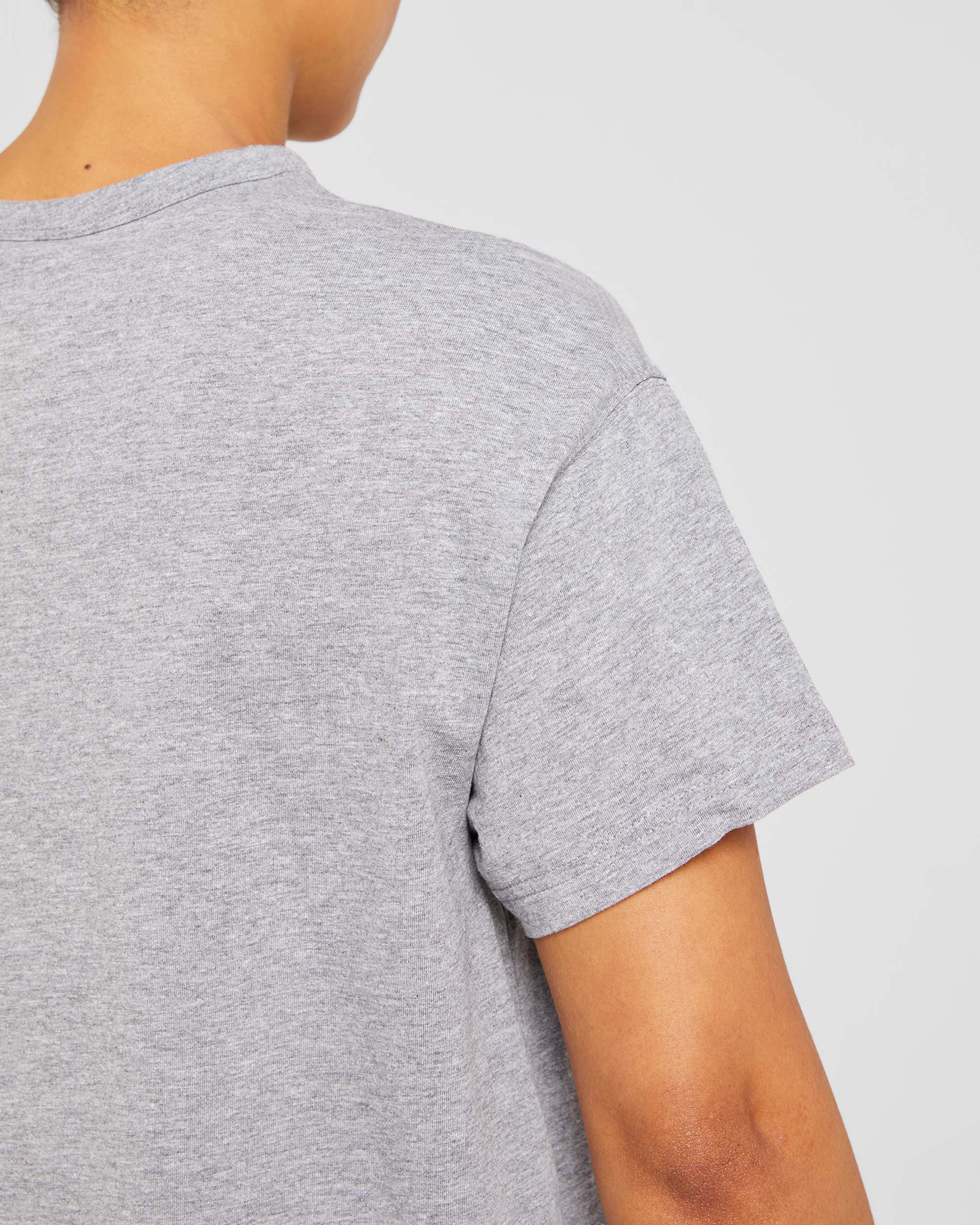 Varsity Oversized T Shirt - Heather Grijs - Image 6