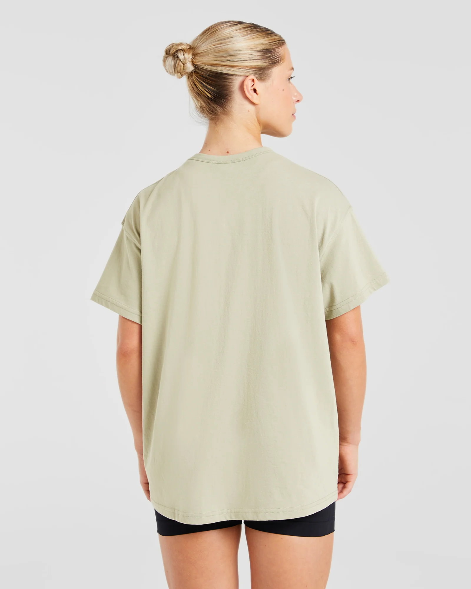 Varsity Oversized T Shirt - Olive Groen - Image 10