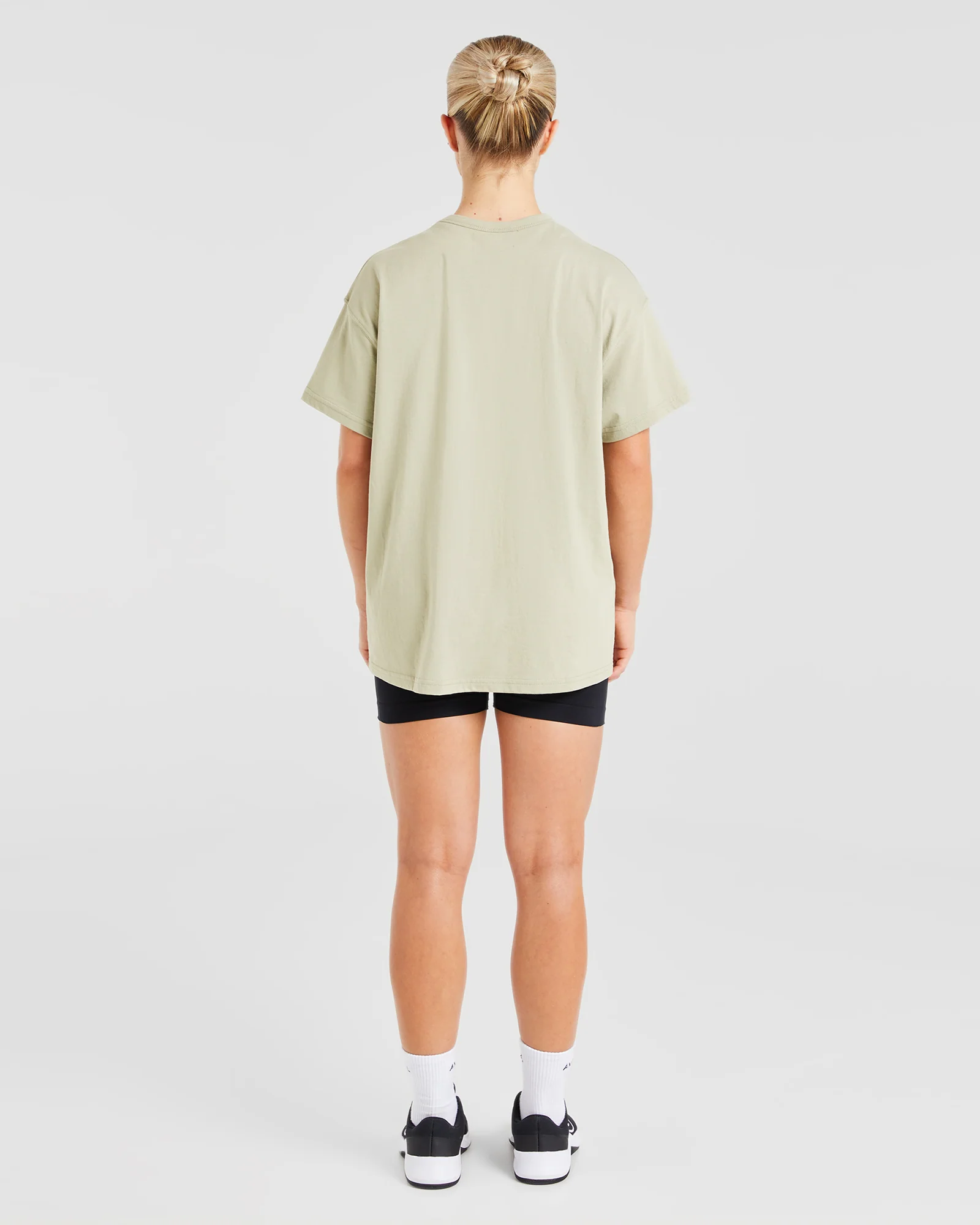 Varsity Oversized T Shirt - Olive Groen - Image 12