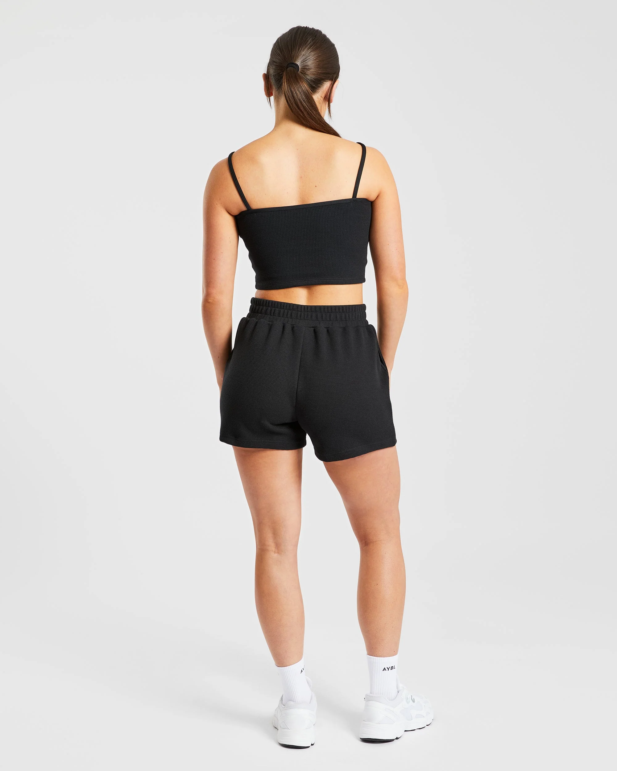 Waffle Shorts - Zwart - Image 4