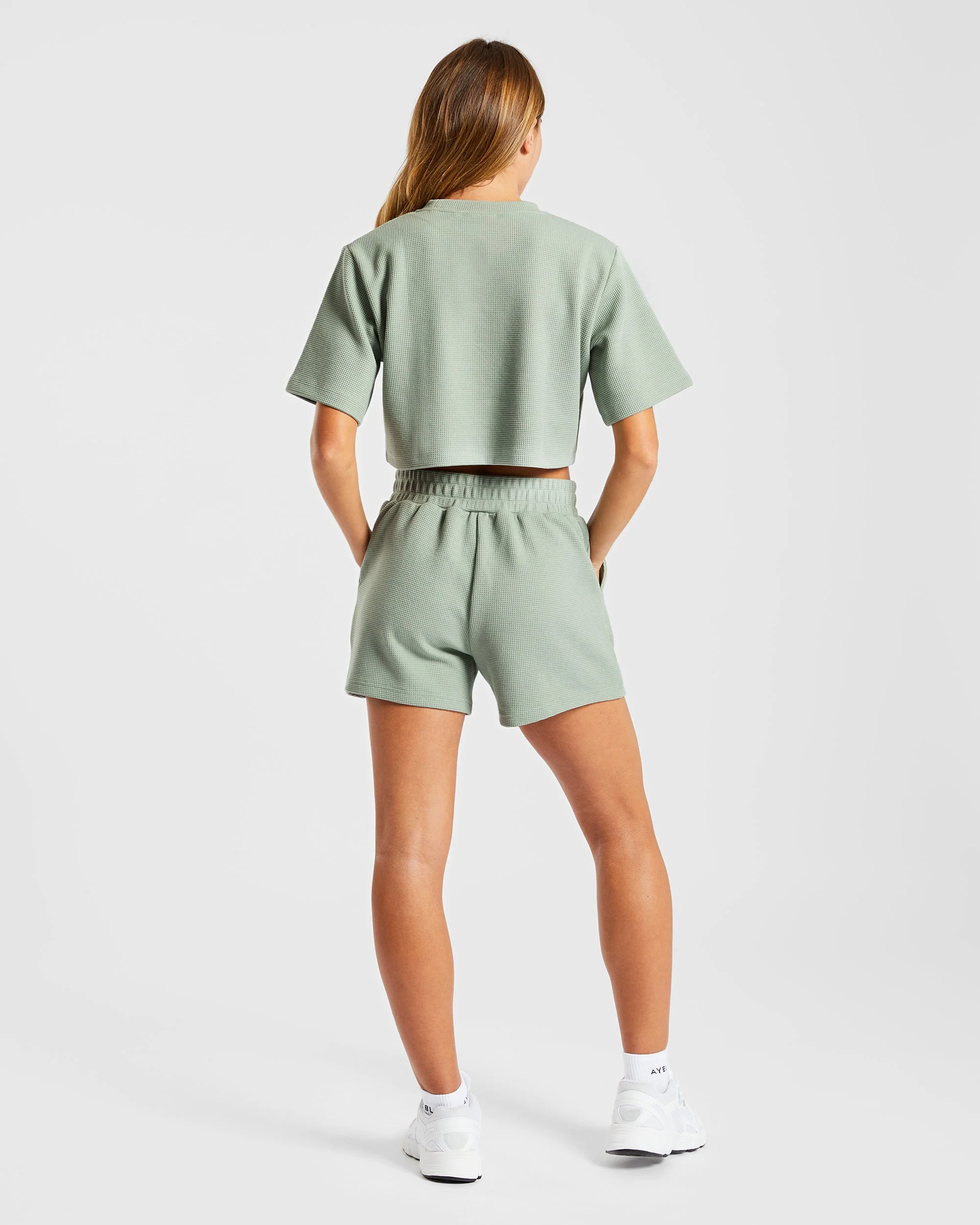 Waffle Shorts - Sage Groen - Image 4