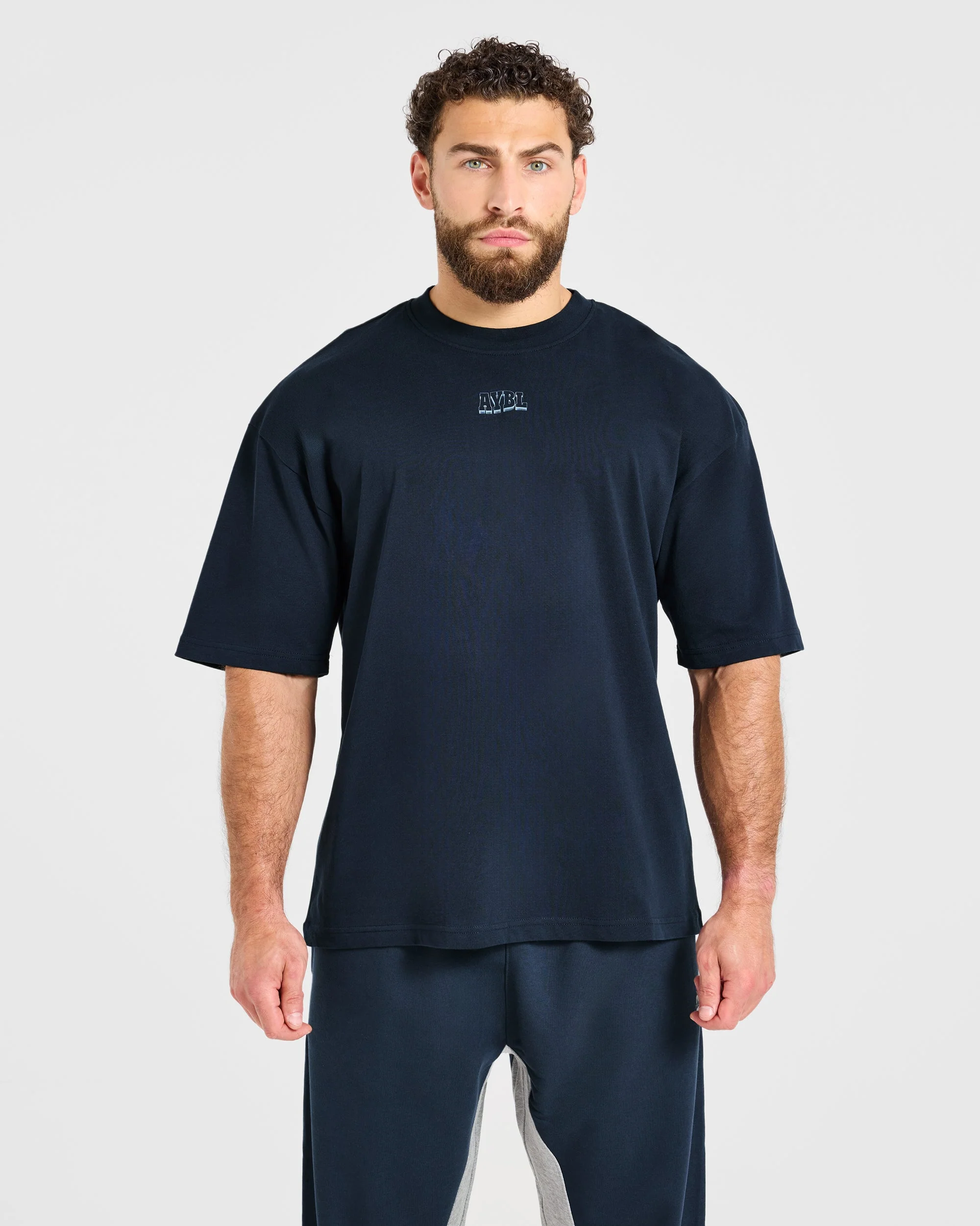 Wesley Vissers x AYBL Iron Works Oversized T Shirt - Navy - Image 2