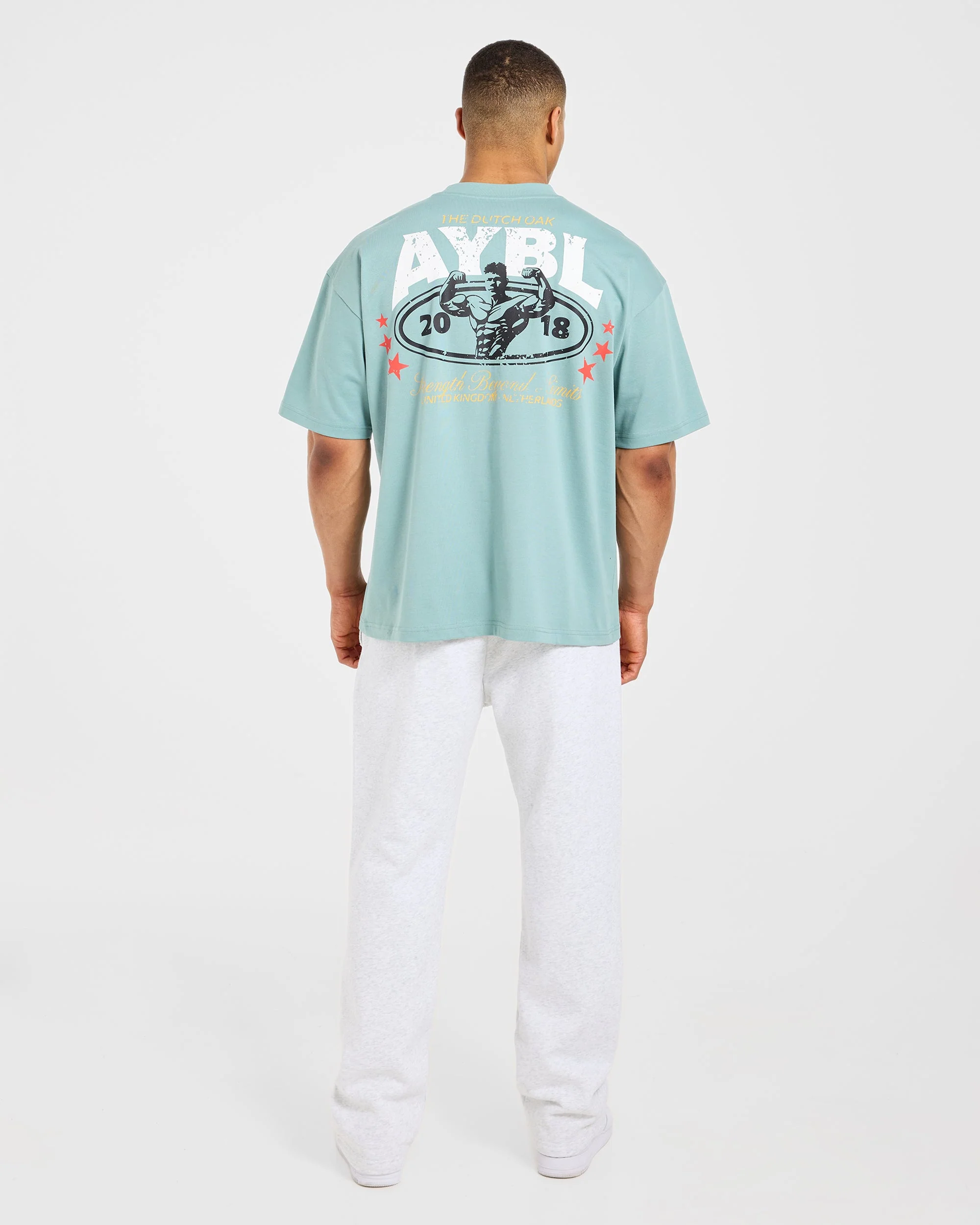 Wesley Vissers X Beyond Limits Oversized T Shirt - Aqua Mint - Image 4
