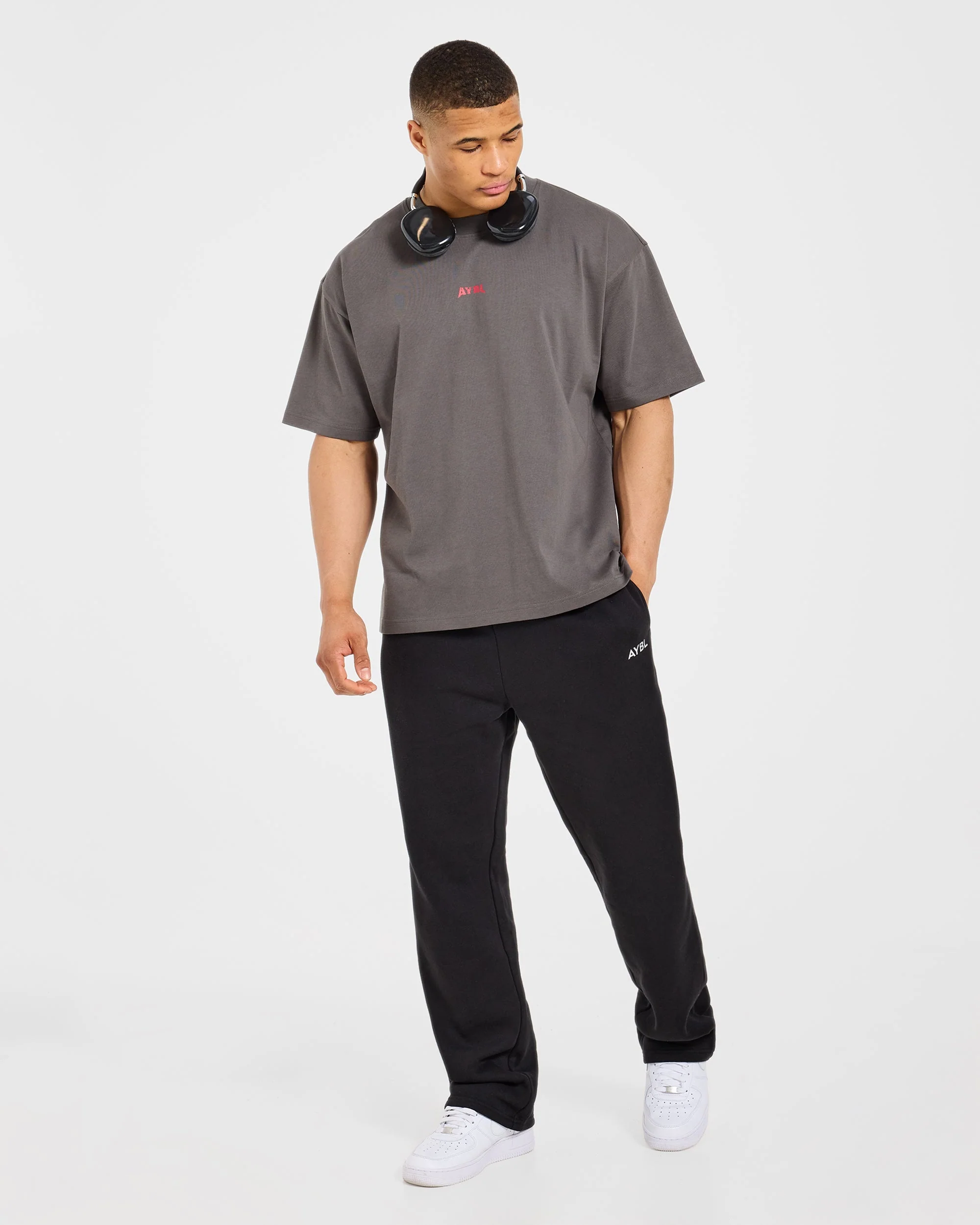 Wesley Vissers X Beyond Limits Oversized T Shirt - Charcoal - Image 7