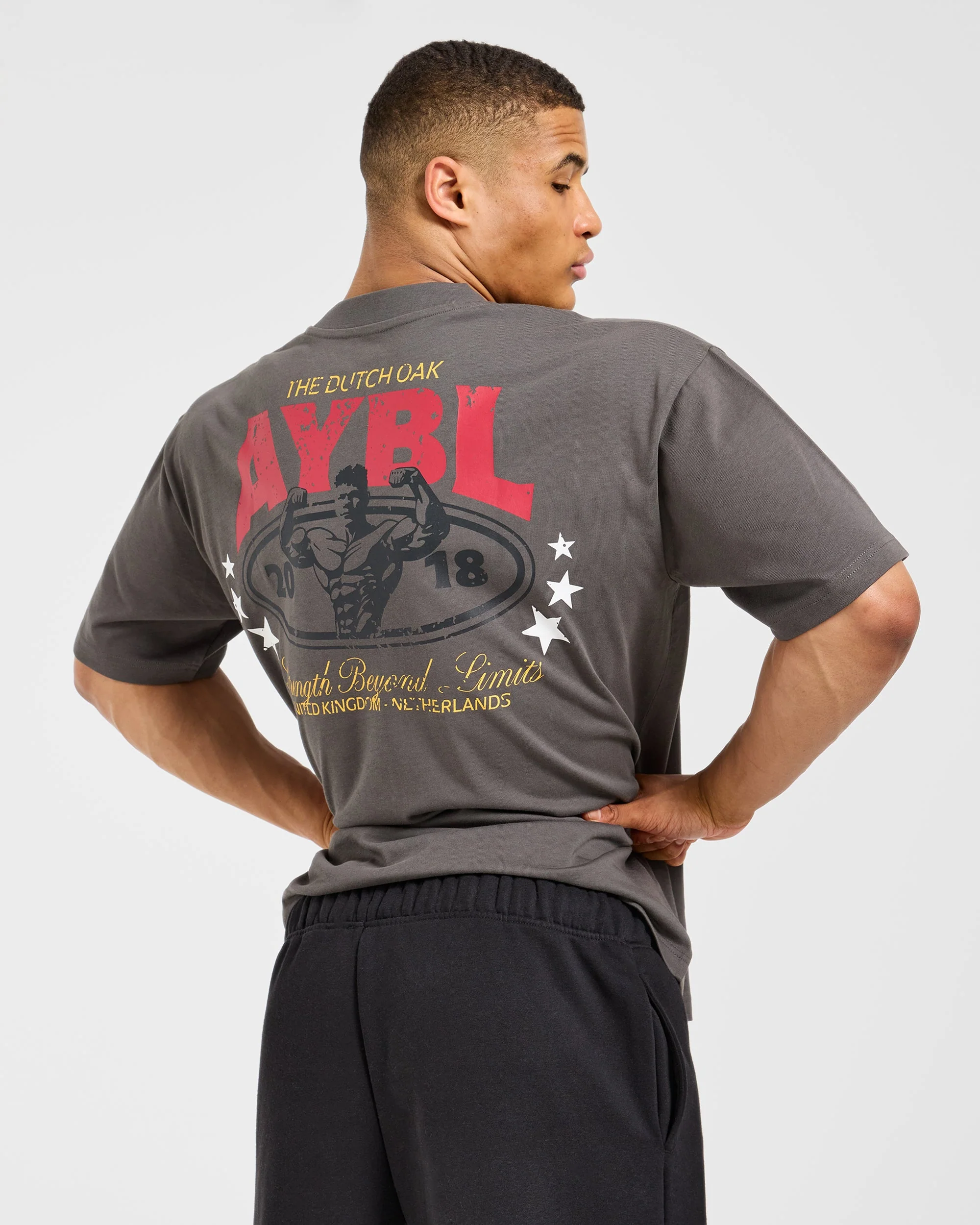 Wesley Vissers X Beyond Limits Oversized T Shirt - Charcoal - Image 8
