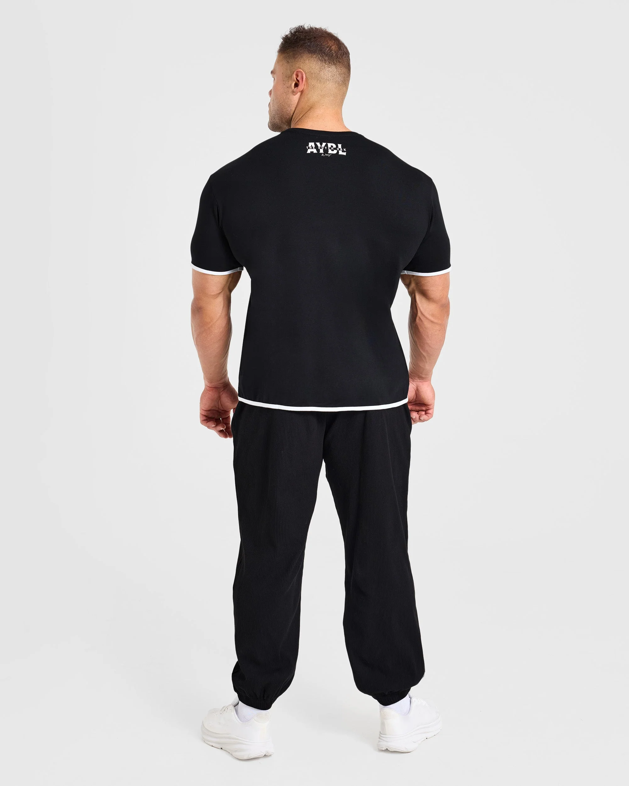 Wesley Vissers x Contrast T Shirt - Zwart - Image 4