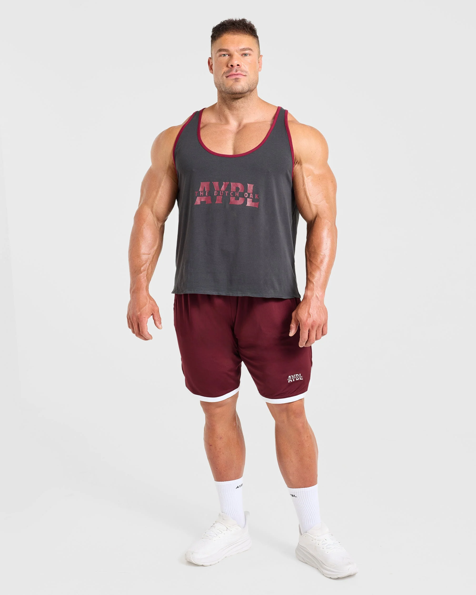 Wesley Vissers x Contrast Tank - Charcoal - Image 3