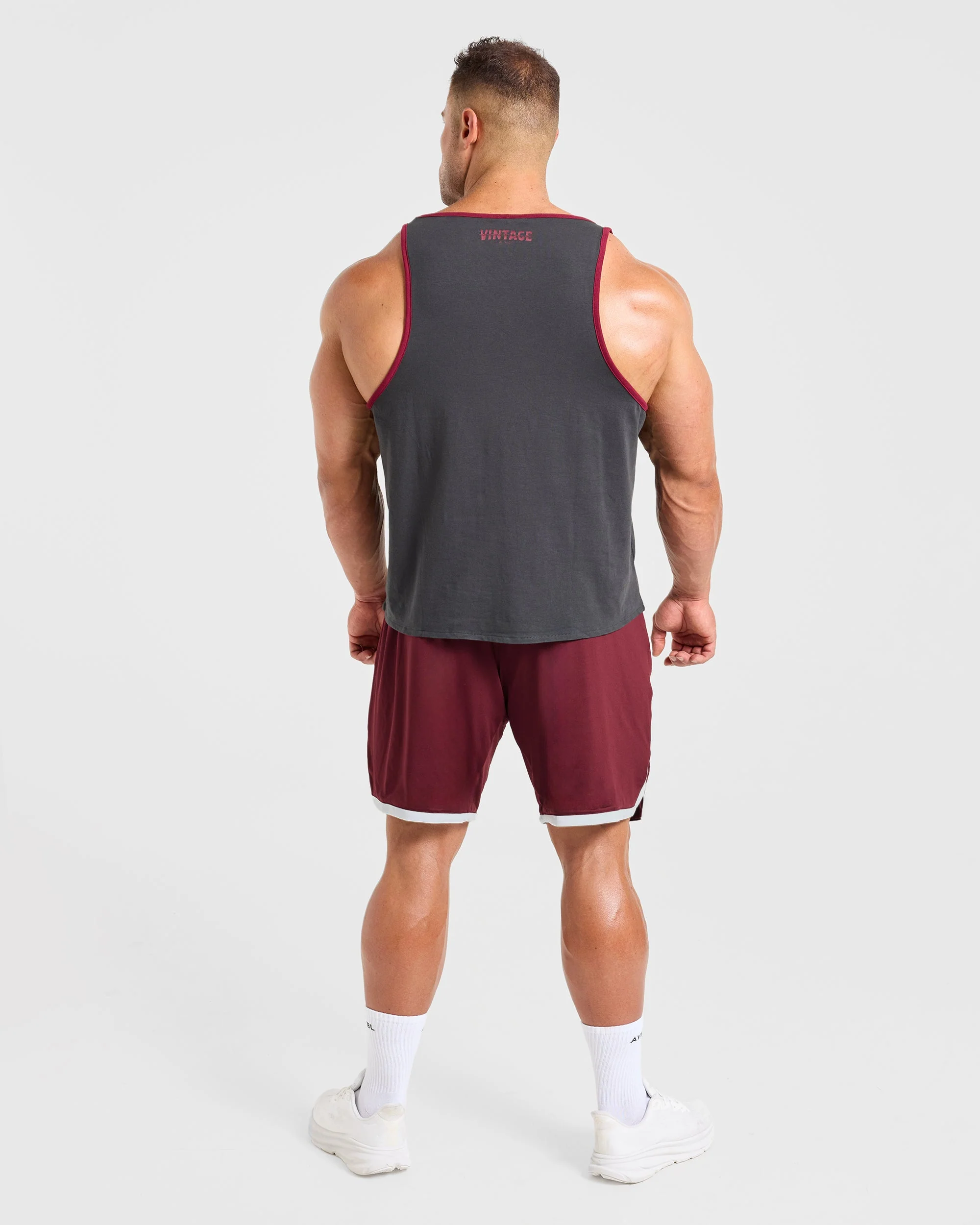Wesley Vissers x Contrast Tank - Charcoal - Image 4